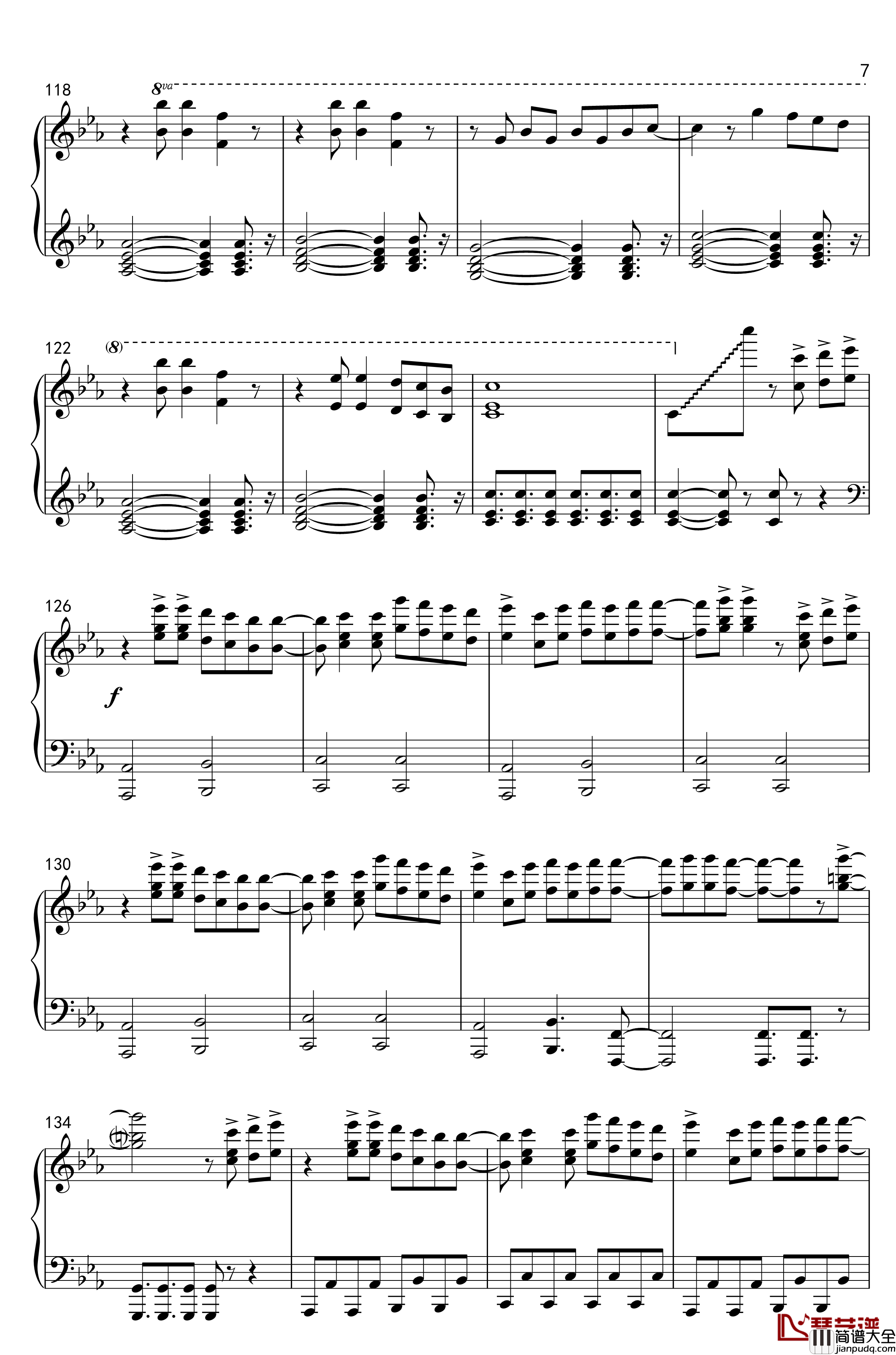 Deja_Vu钢琴谱_动漫_头文字D_Second_Stage_插曲