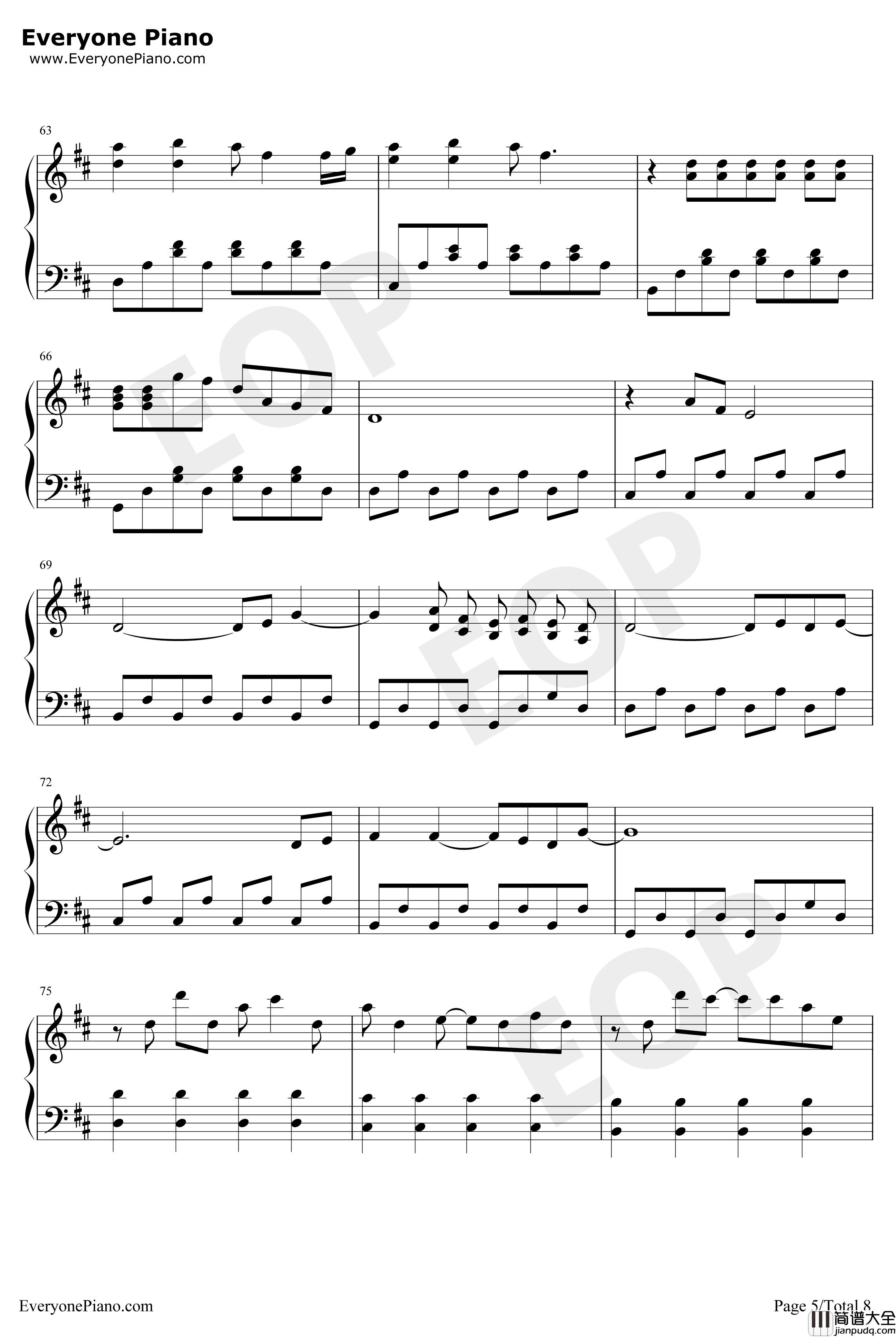 Because_of_You钢琴谱_ThePianoGuys