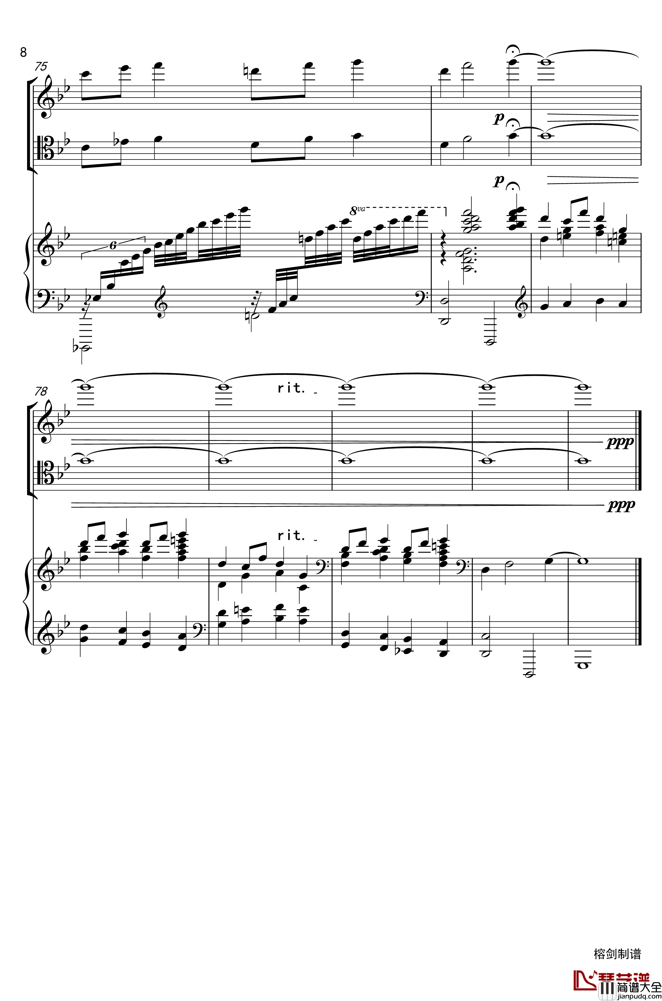 piano_trio钢琴谱_lbg