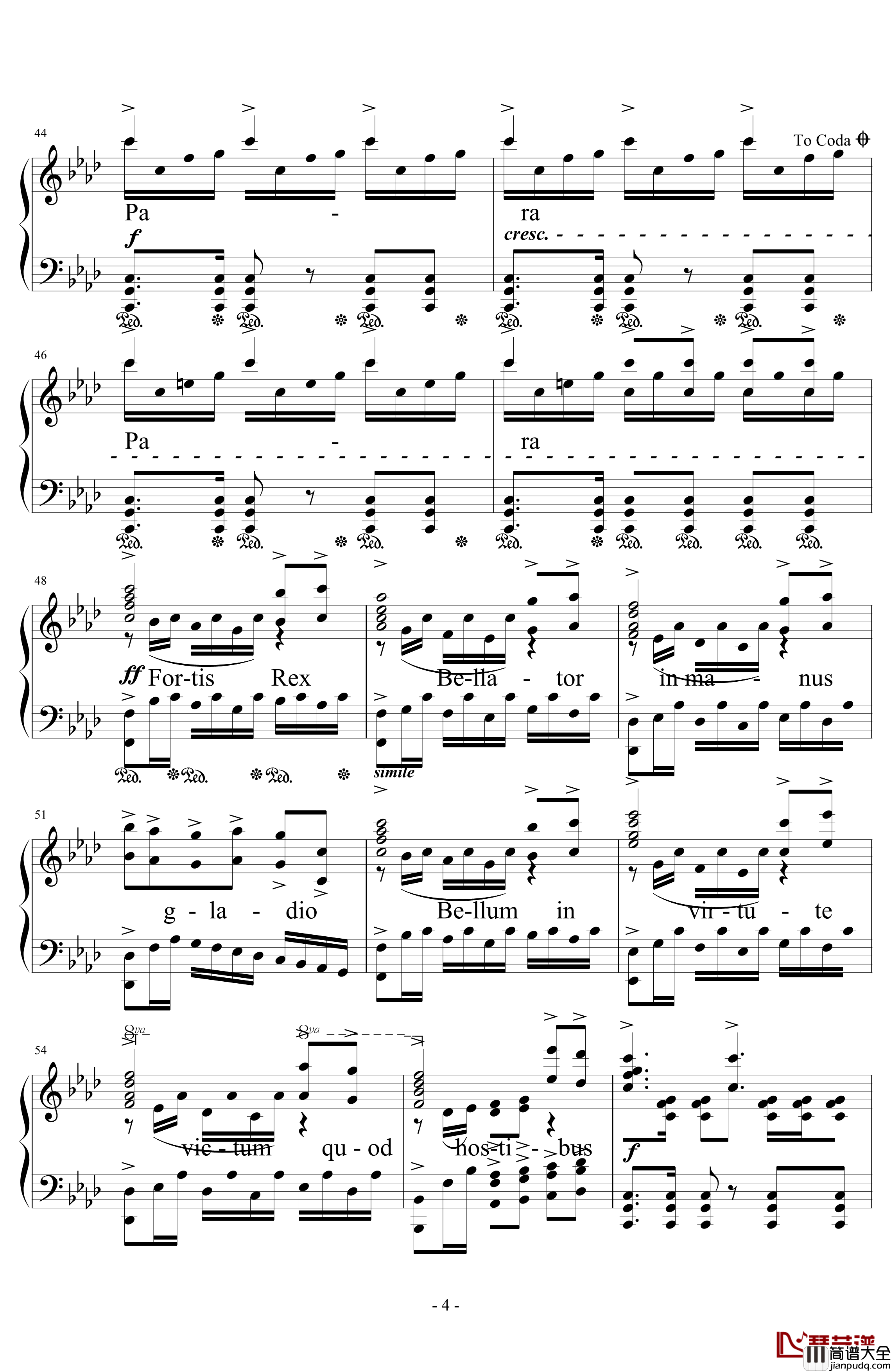 APOCALYPSIS_NOCTIS钢琴谱_下村阳子