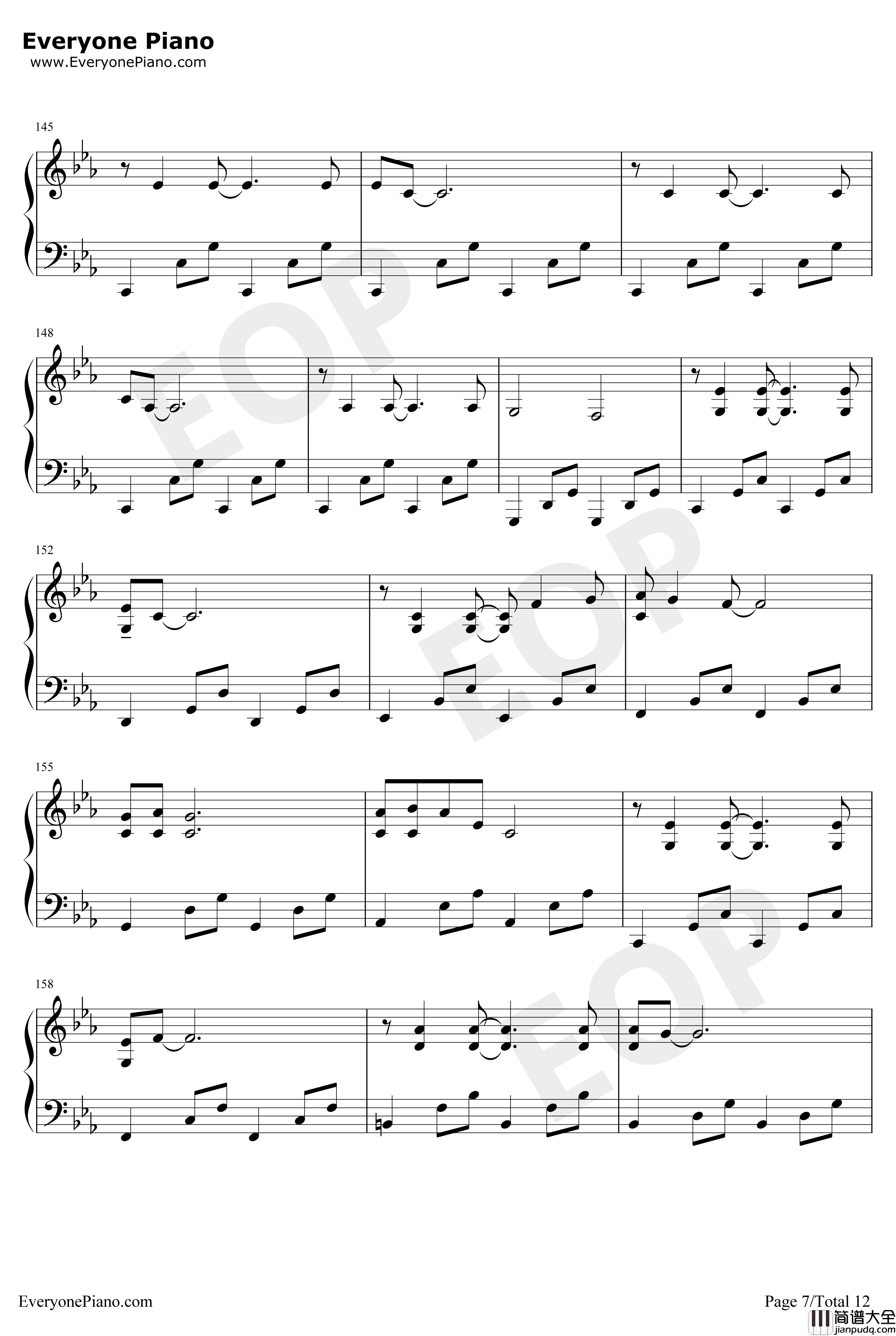 The_Night_King钢琴谱_RaminDjawadi_权力的游戏第八季OST