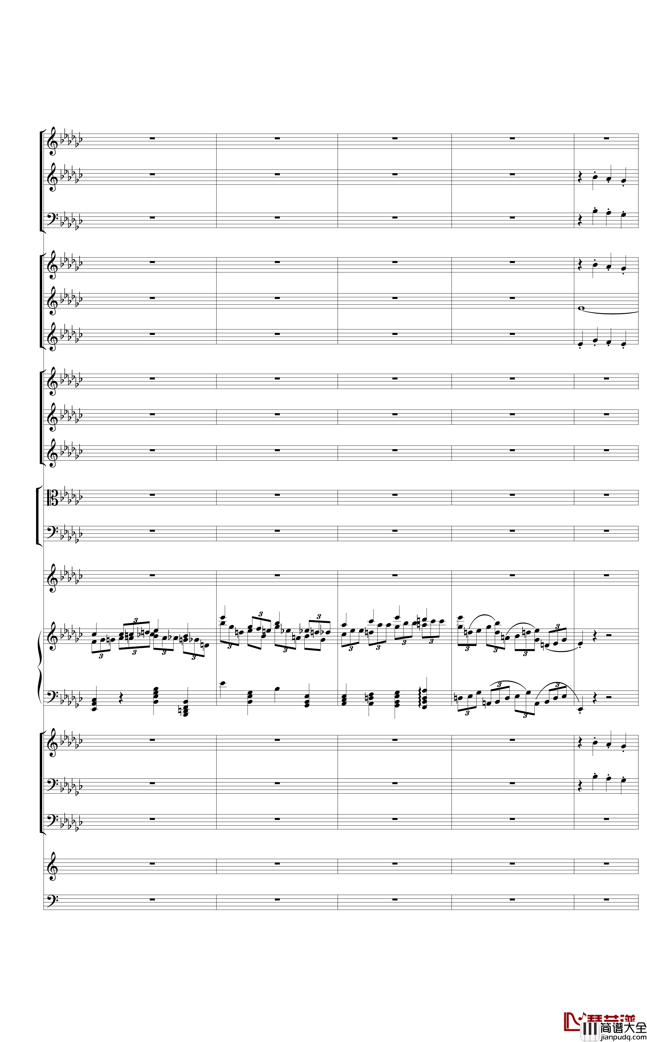 Piano_Concerto_No.3_in_E_Flat_minor,I钢琴谱_热情而辉煌