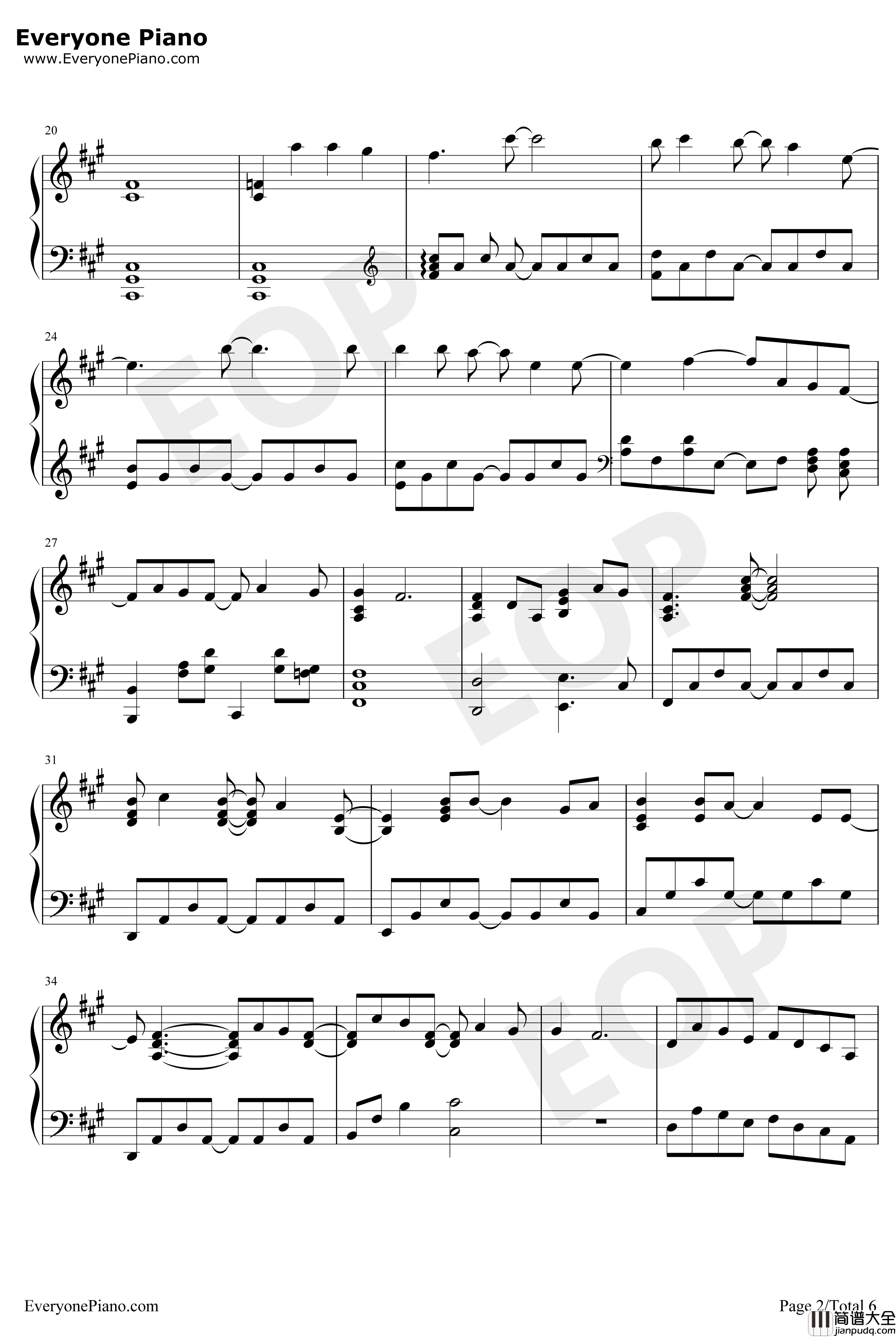 Speechless钢琴谱_AlanMenken_阿拉丁原声音乐