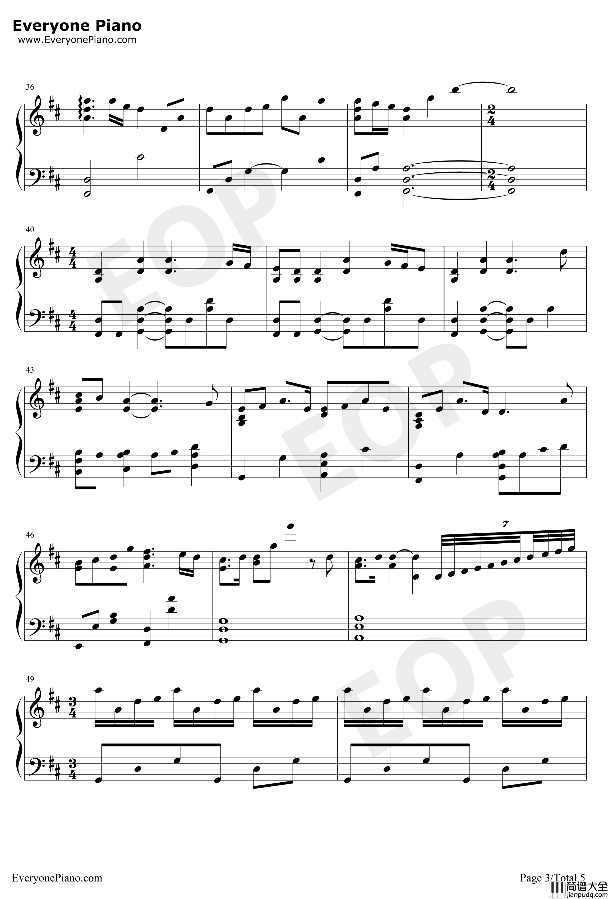ウィアートル钢琴谱_Rionos_完美钢琴版