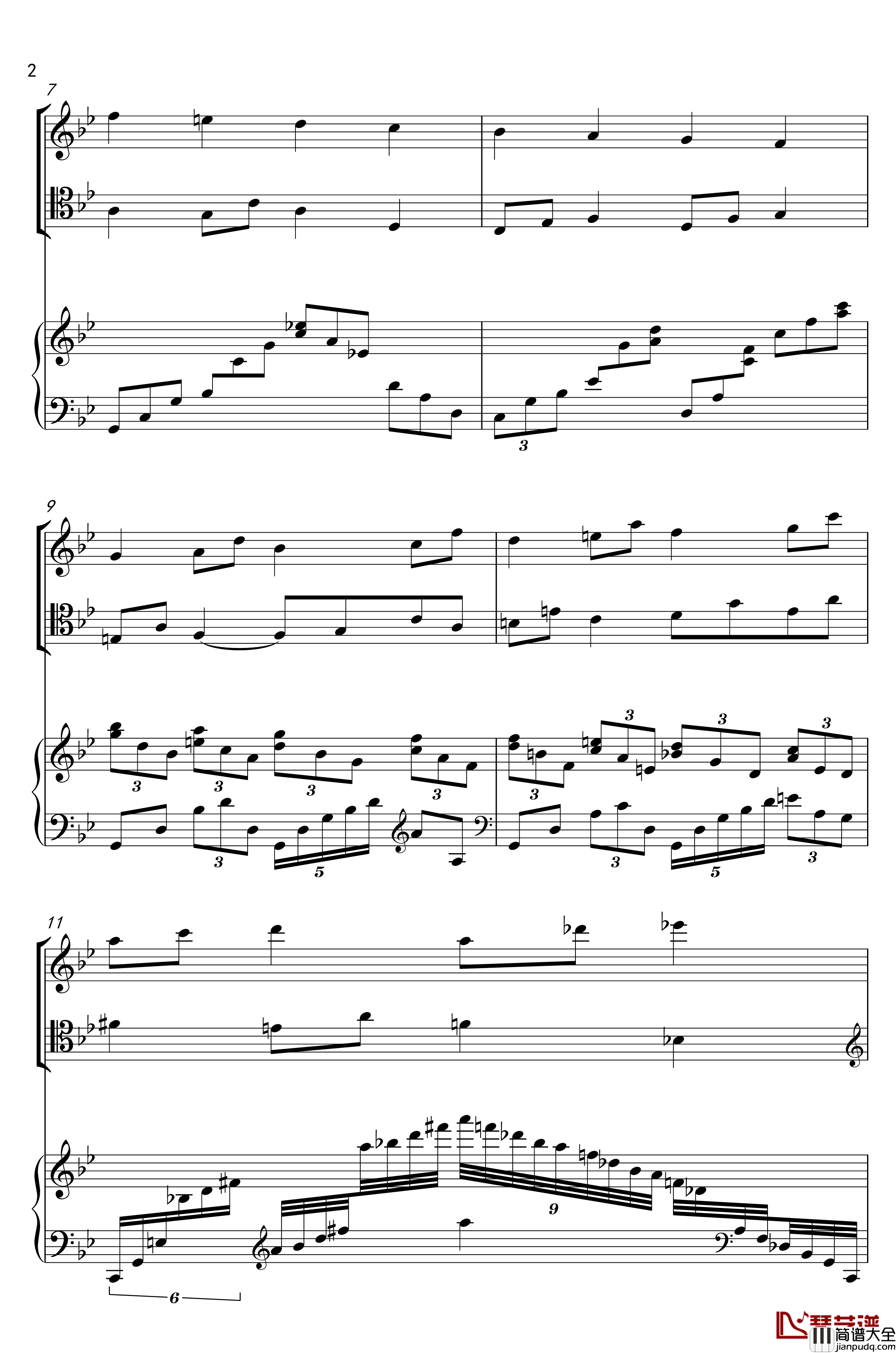 piano_trio钢琴谱_lbg