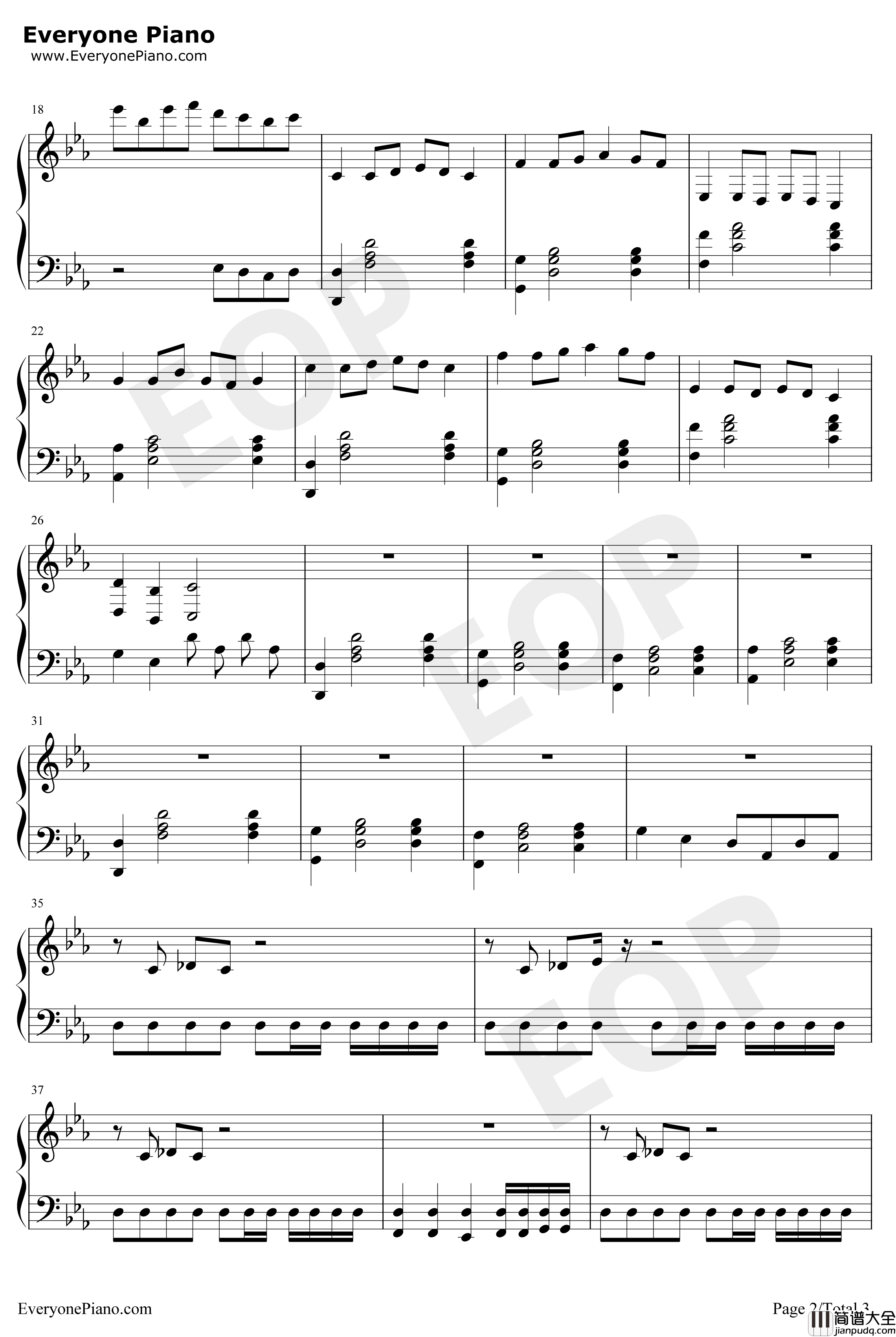8比特钢琴谱_F_777_8Bits_滚动的天空游戏插曲