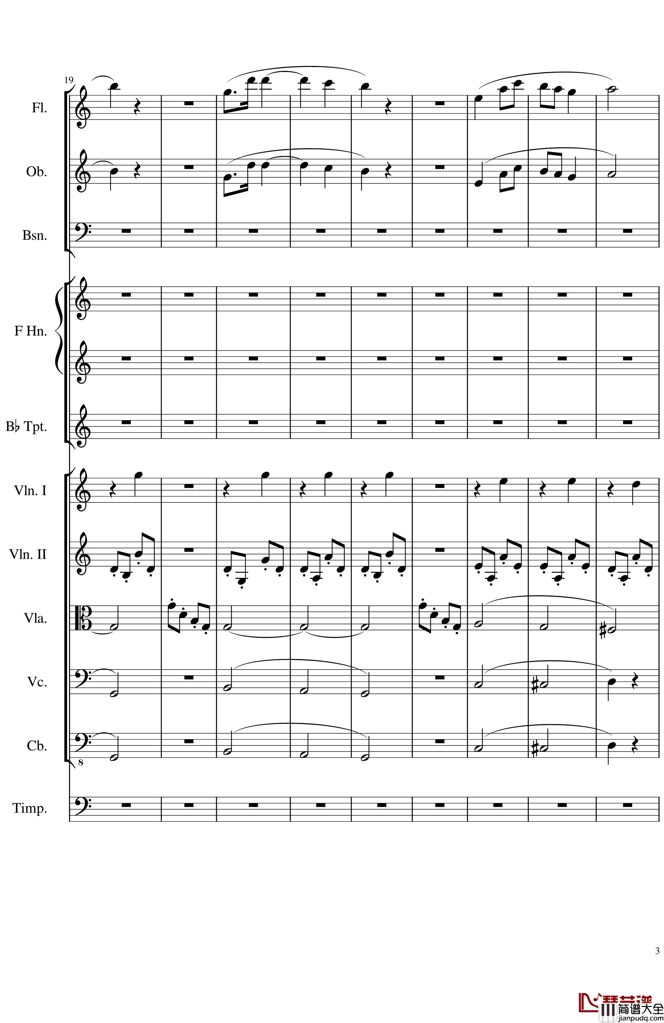 Contradance_in_C,_Op.128_一个球_钢琴谱