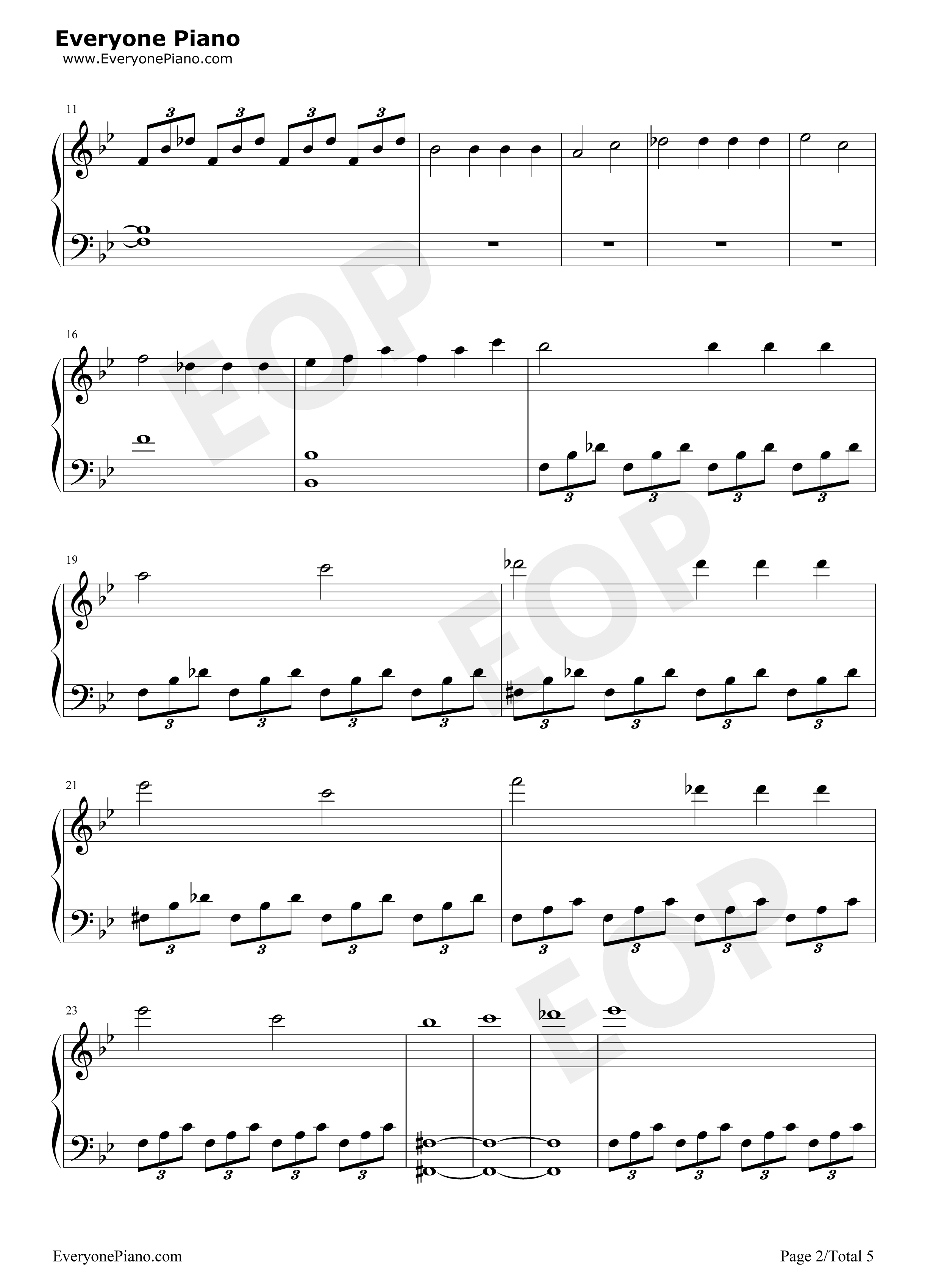 London_Falling钢琴谱_Michael_Giacchino