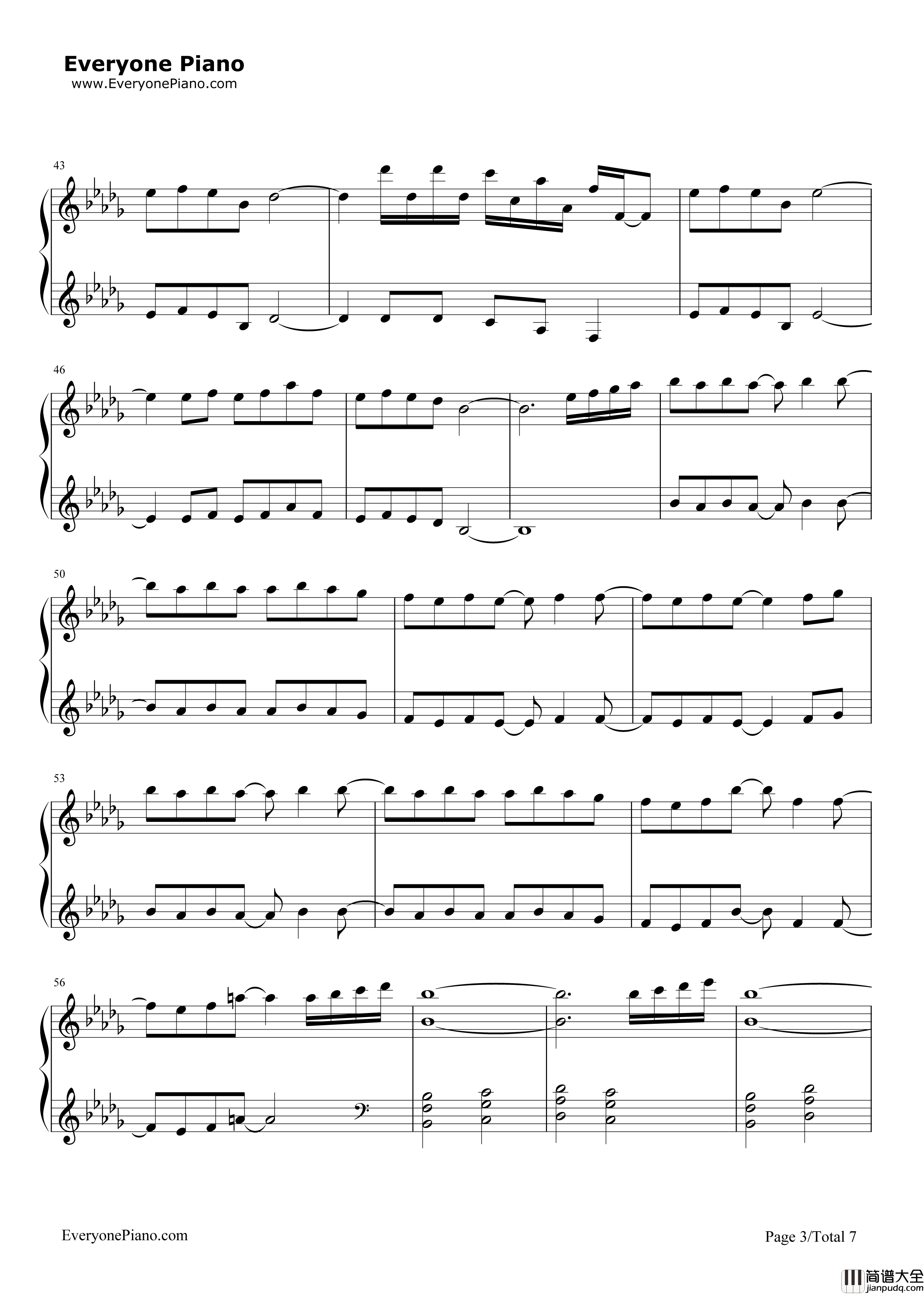 Merry_Christmas_Mr._Lawrence钢琴谱_Hikaru_Utada