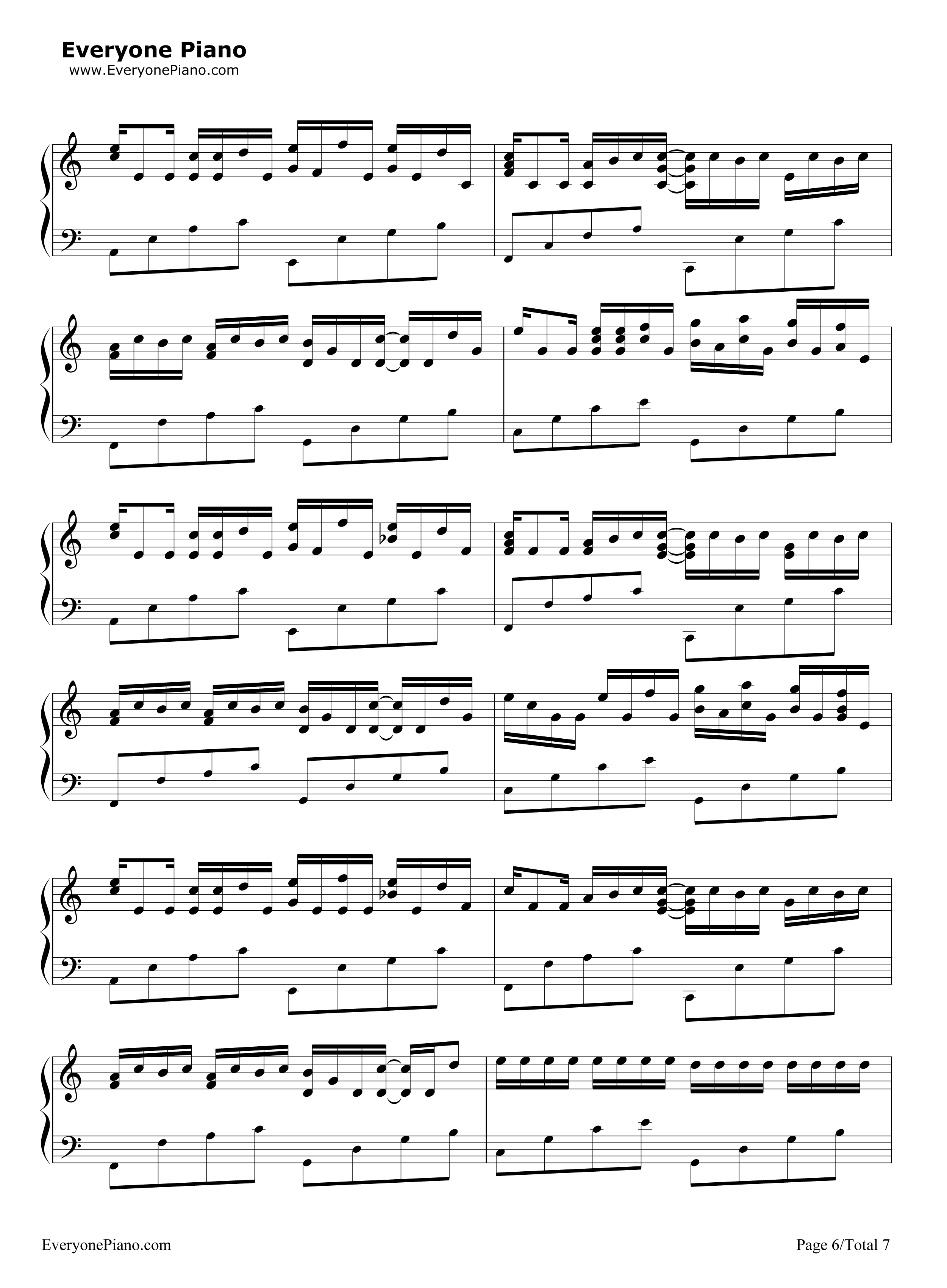 帕赫贝尔的卡农变奏曲钢琴谱_乔治·温斯顿