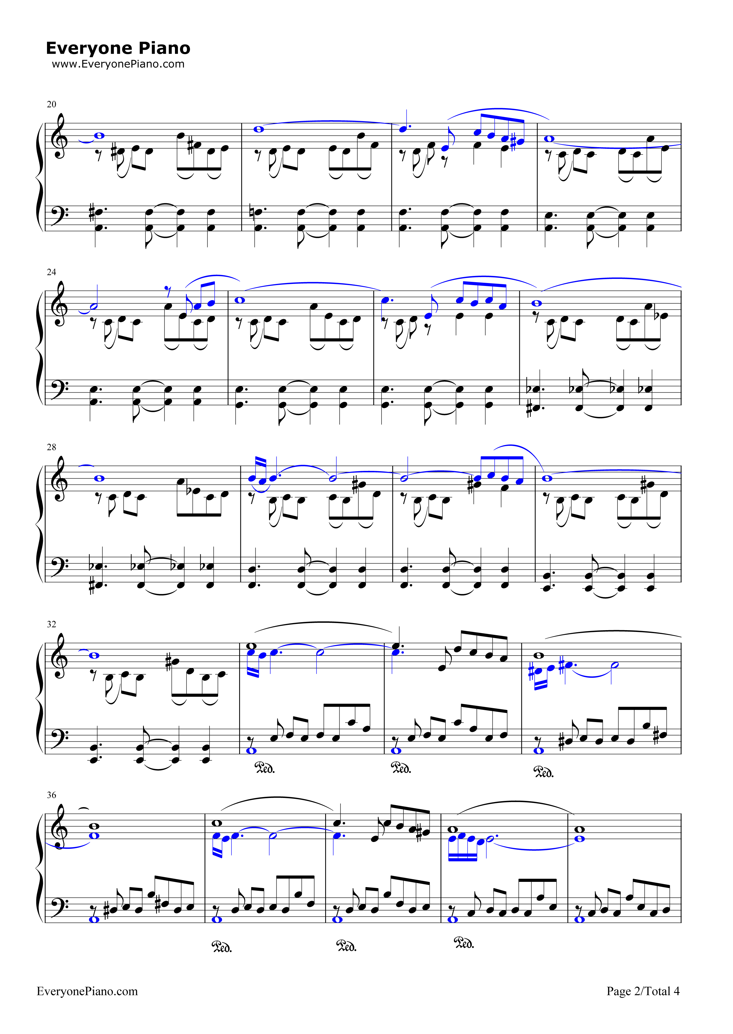 自由探戈钢琴谱_皮亚佐拉（Astor_Piazzolla）