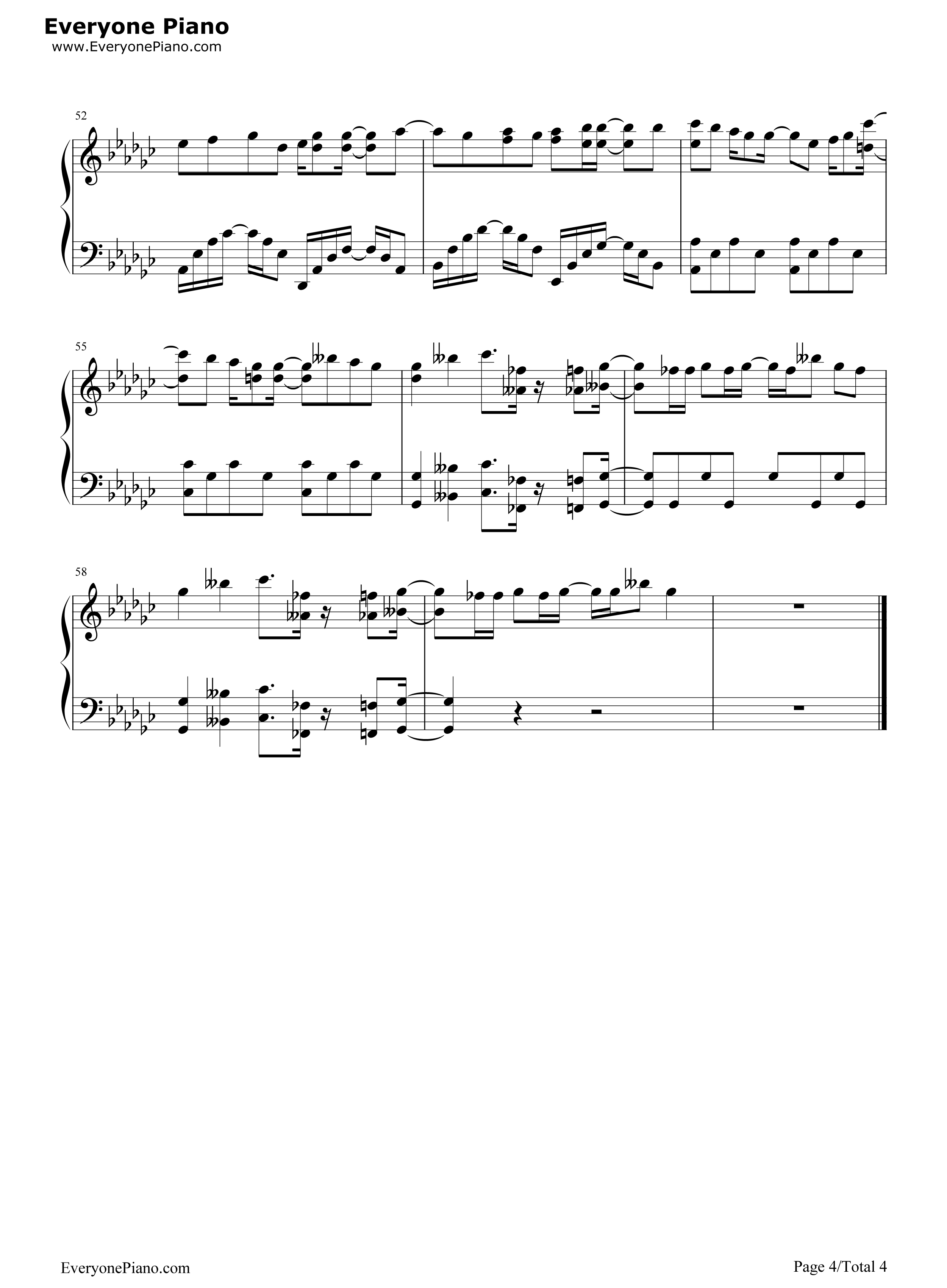 シュガーソングとビターステップ钢琴谱_UNISON_SQUARE_GARDEN