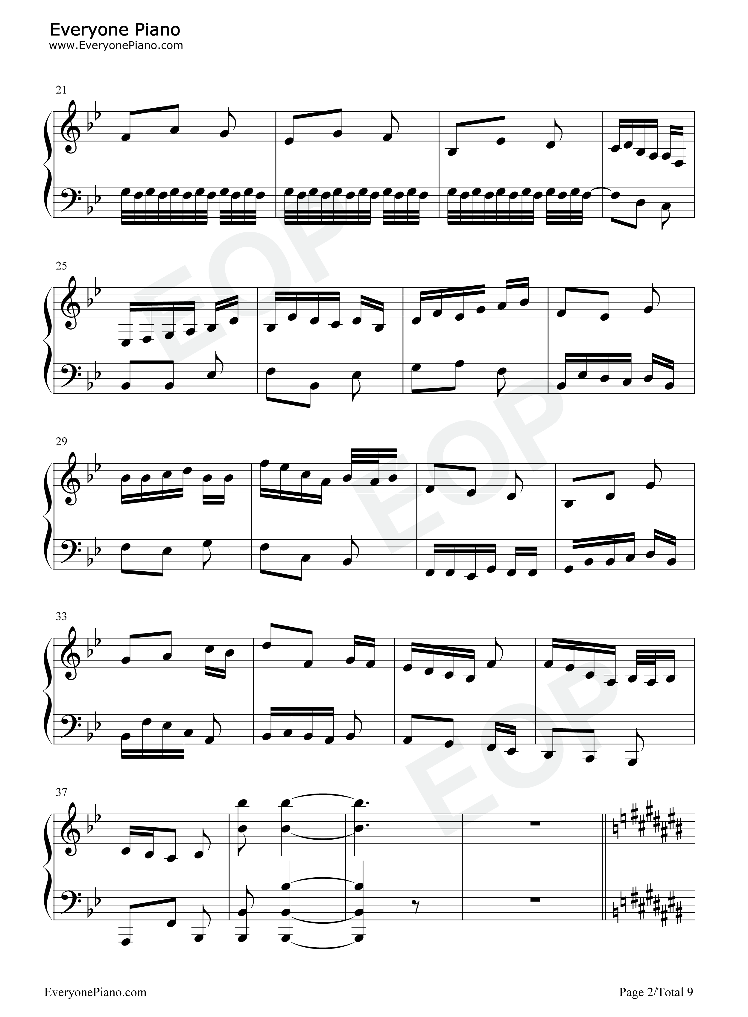 木毛组曲钢琴谱_IDW哒