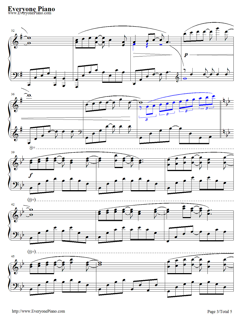 Forrest_Gump钢琴谱_Alan_Silvestri