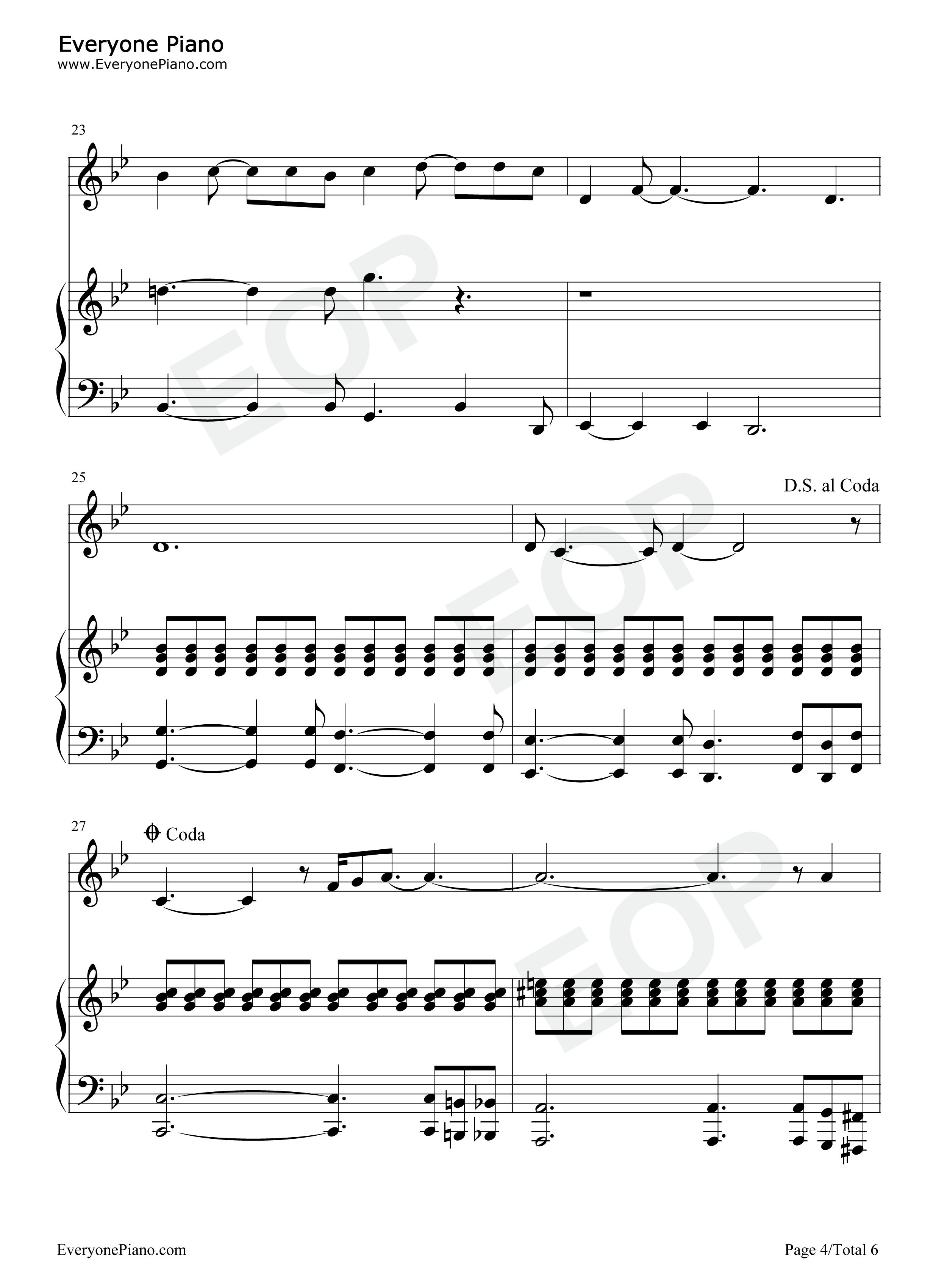 Feeling_Good钢琴谱_Michael_Bublé