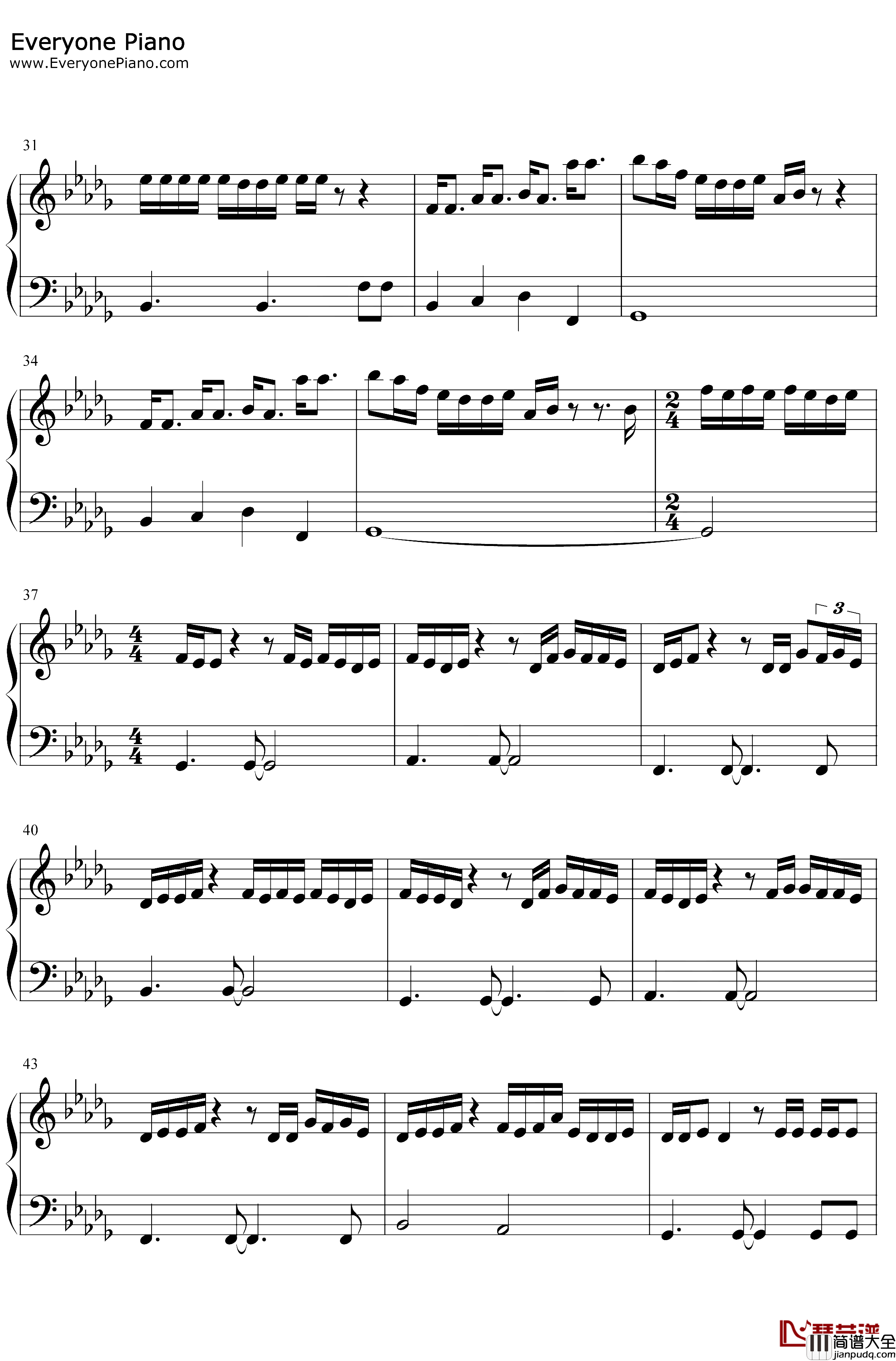 If_the_World_Was_Ending钢琴谱_JP_Saxe_Julia_Michaels