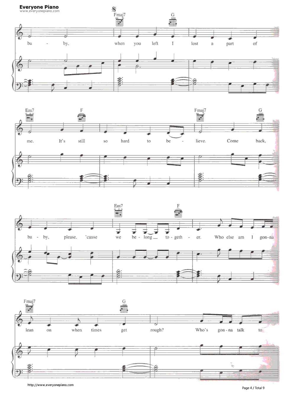We_Belong_Together钢琴谱_Mariah_Carey