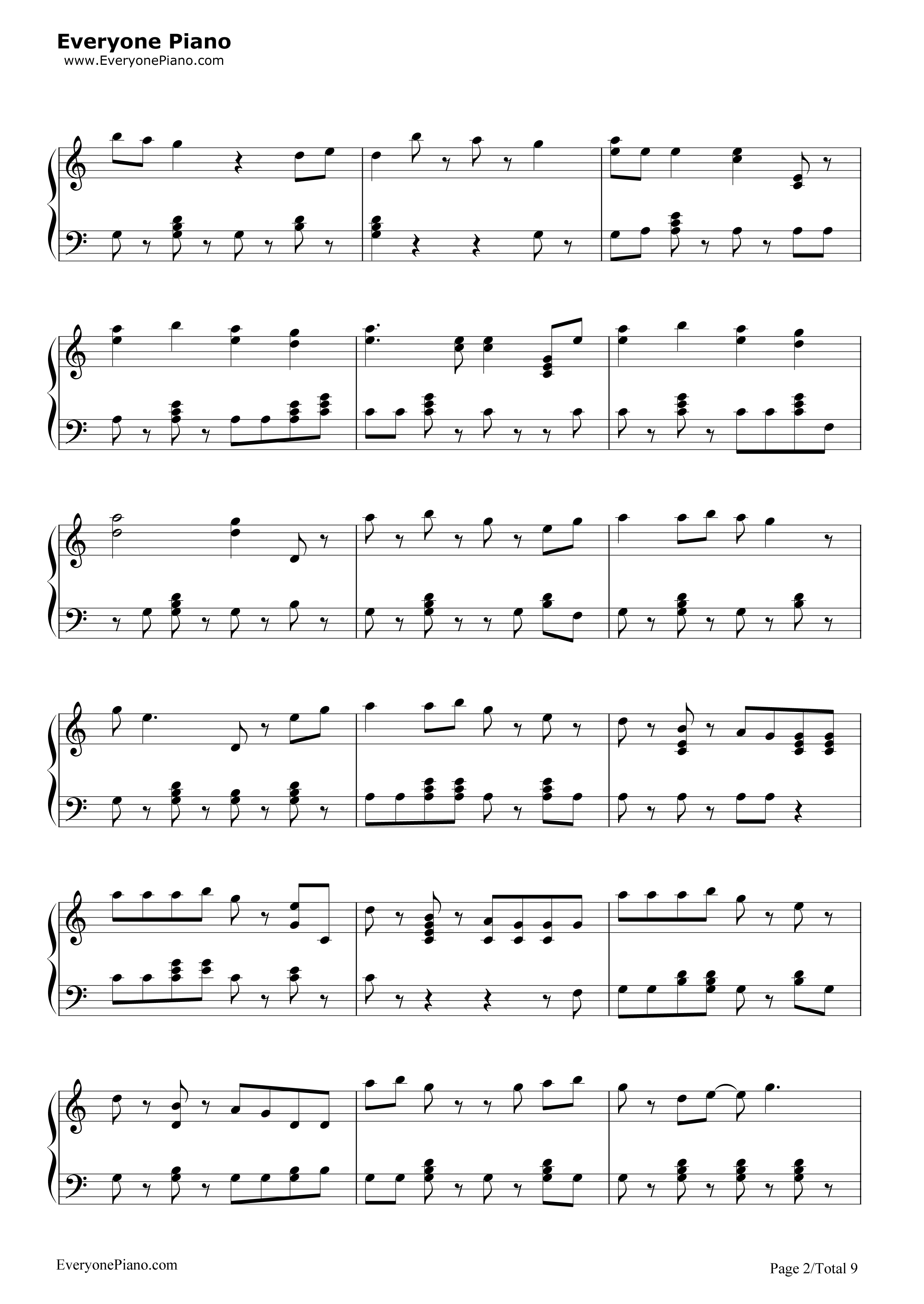 Shake_It_Off钢琴谱_Taylor_Swift
