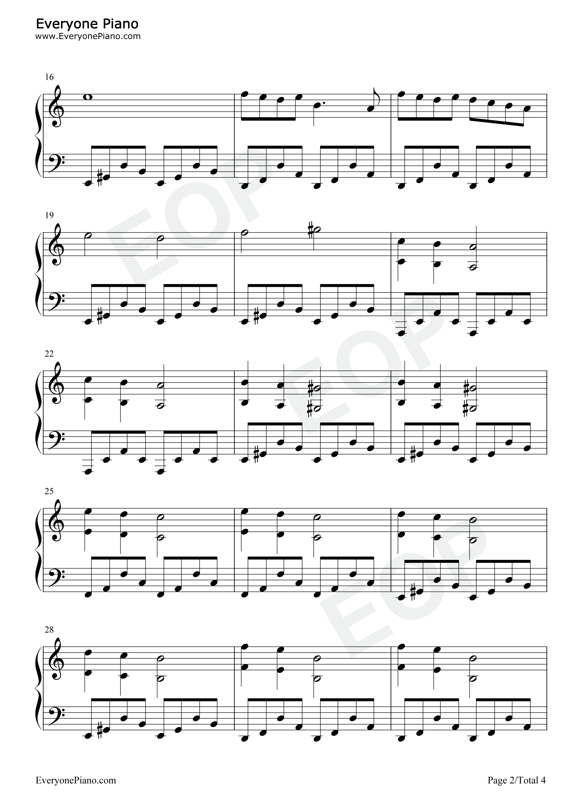 小小梦魇2主题曲钢琴谱_Tarsier_Studios