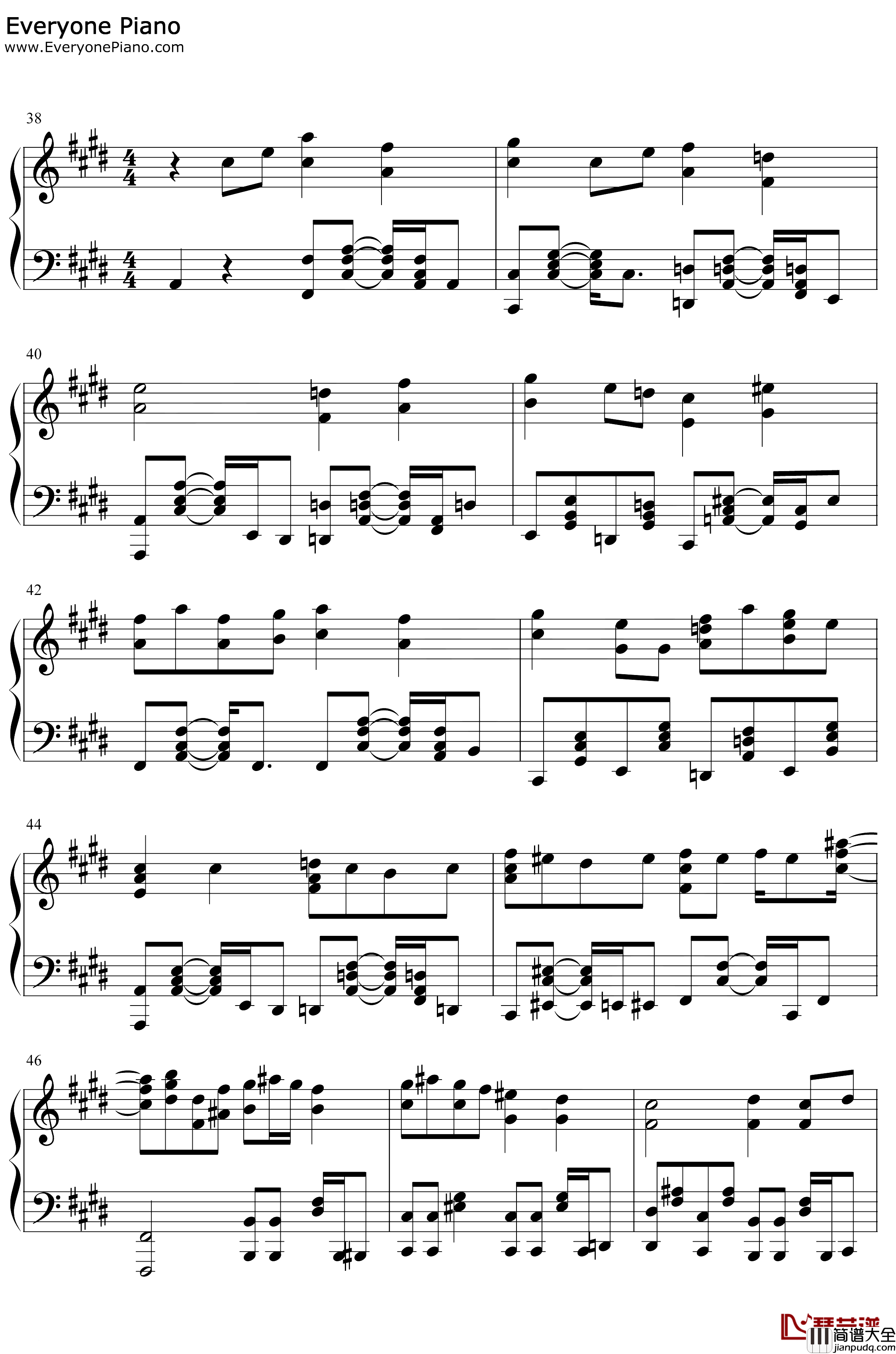パプリカ钢琴谱_Foorin_红辣椒_NHK2020奥运会应援歌曲