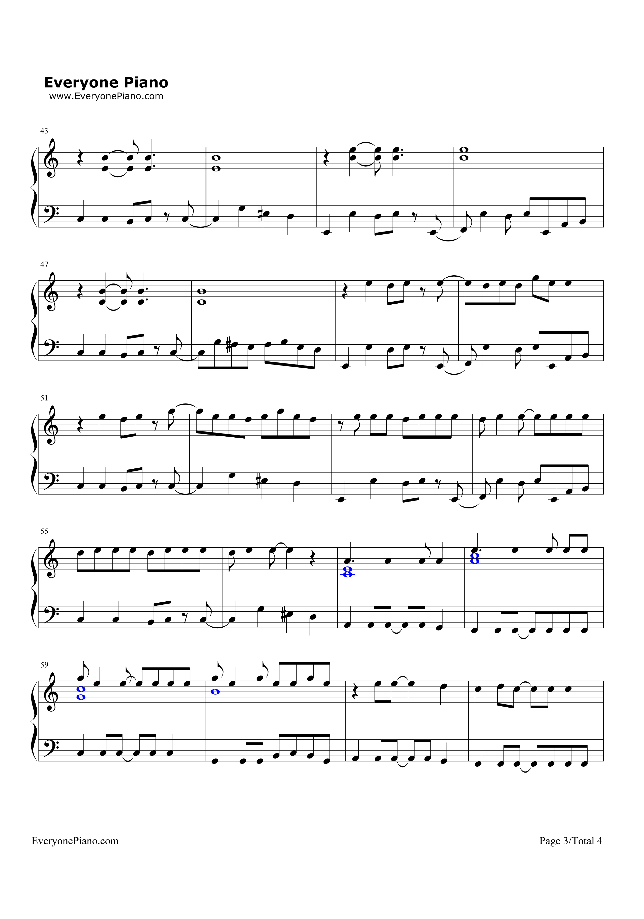 Otherside钢琴谱_Red_Hot_Chili_Peppers