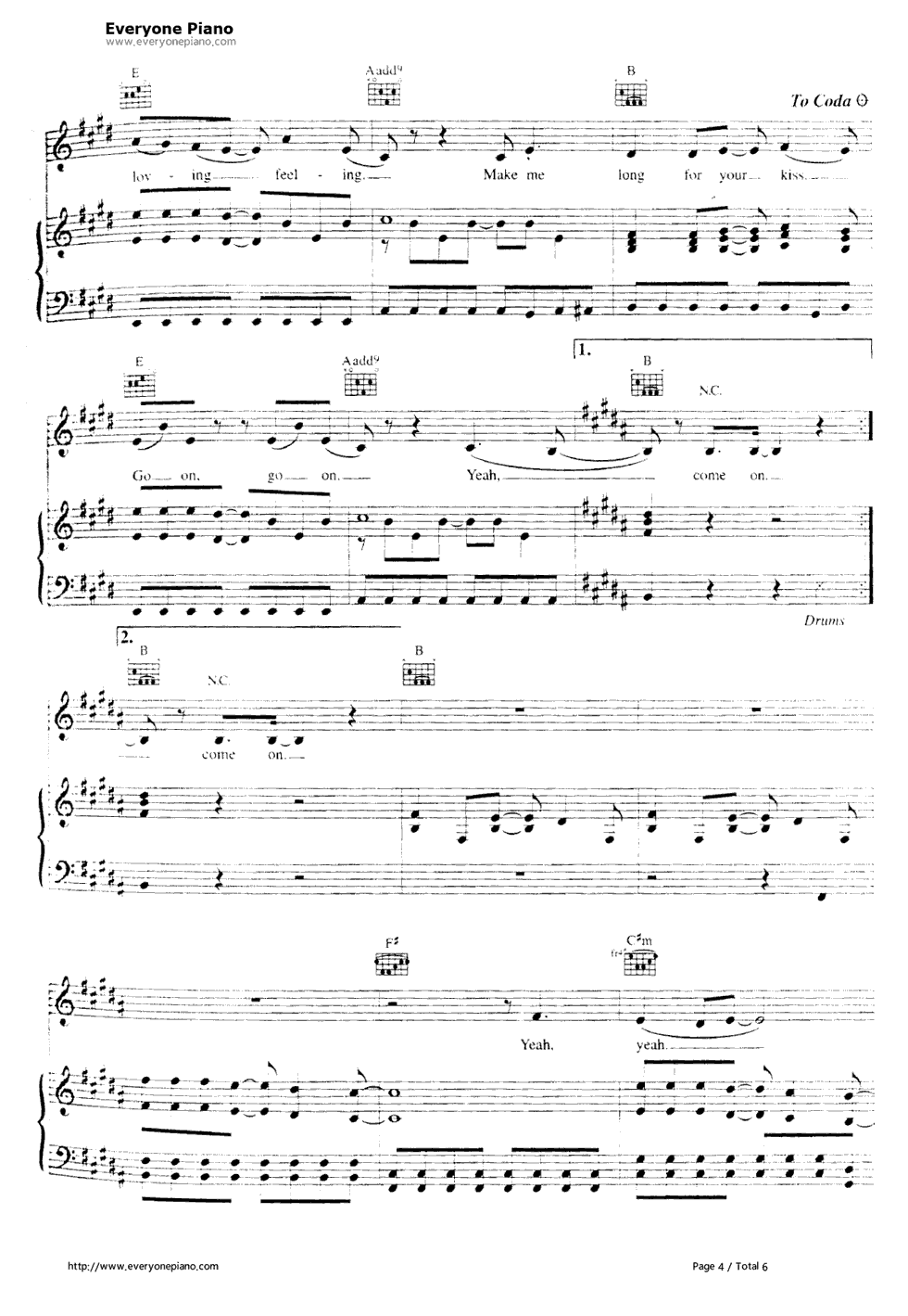 Breathless钢琴谱_The_Corrs