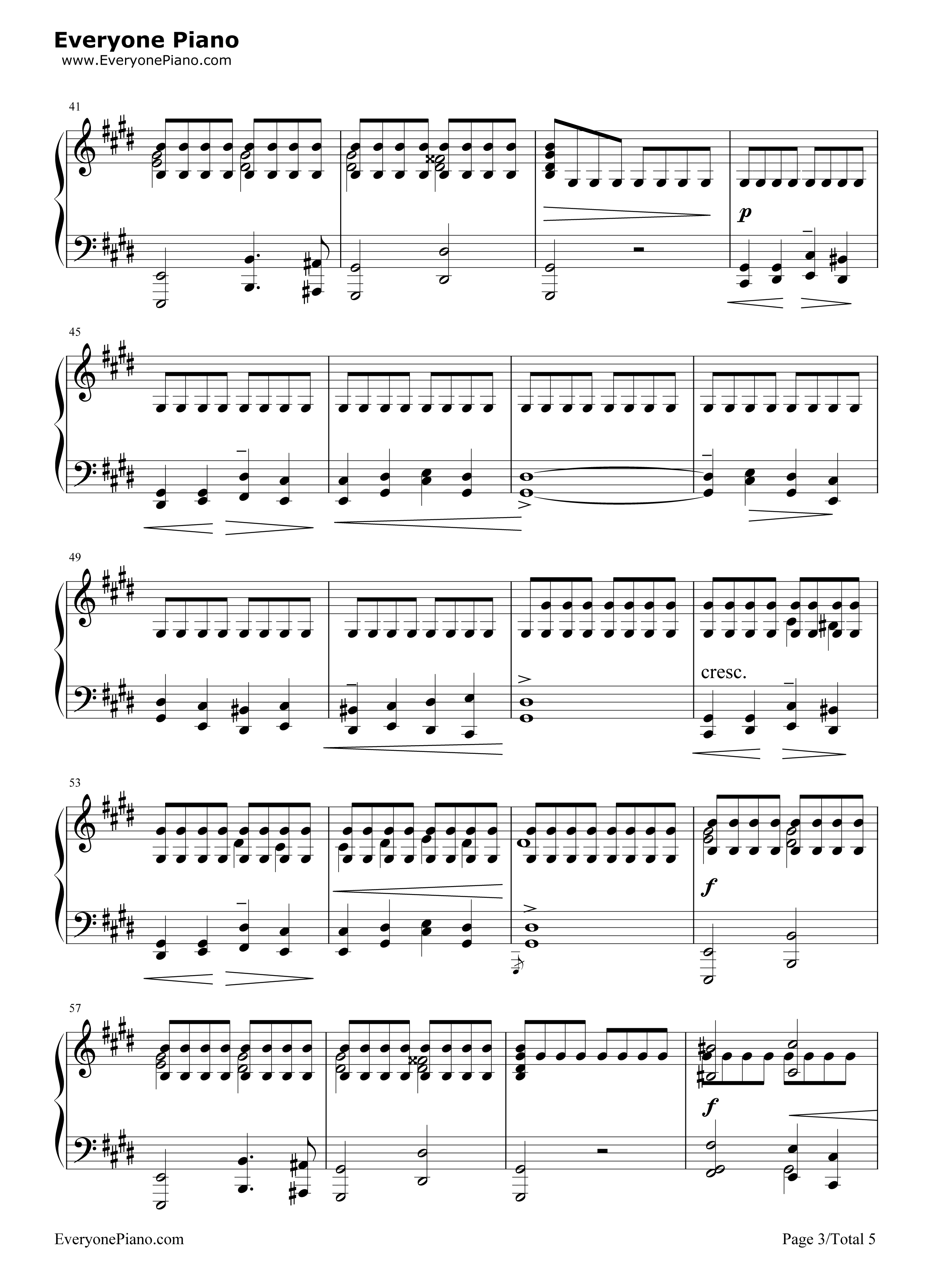 雨滴前奏曲钢琴谱_肖邦