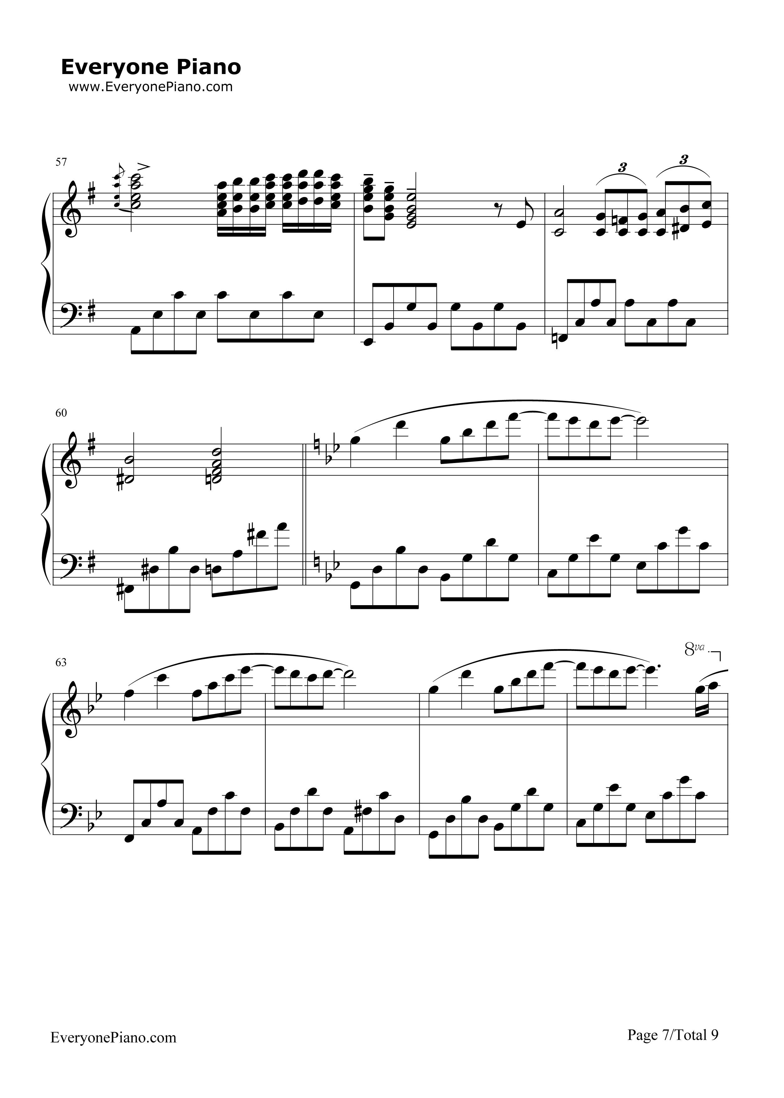 星空钢琴谱_理查德·克莱德曼_Richard_Clayderman
