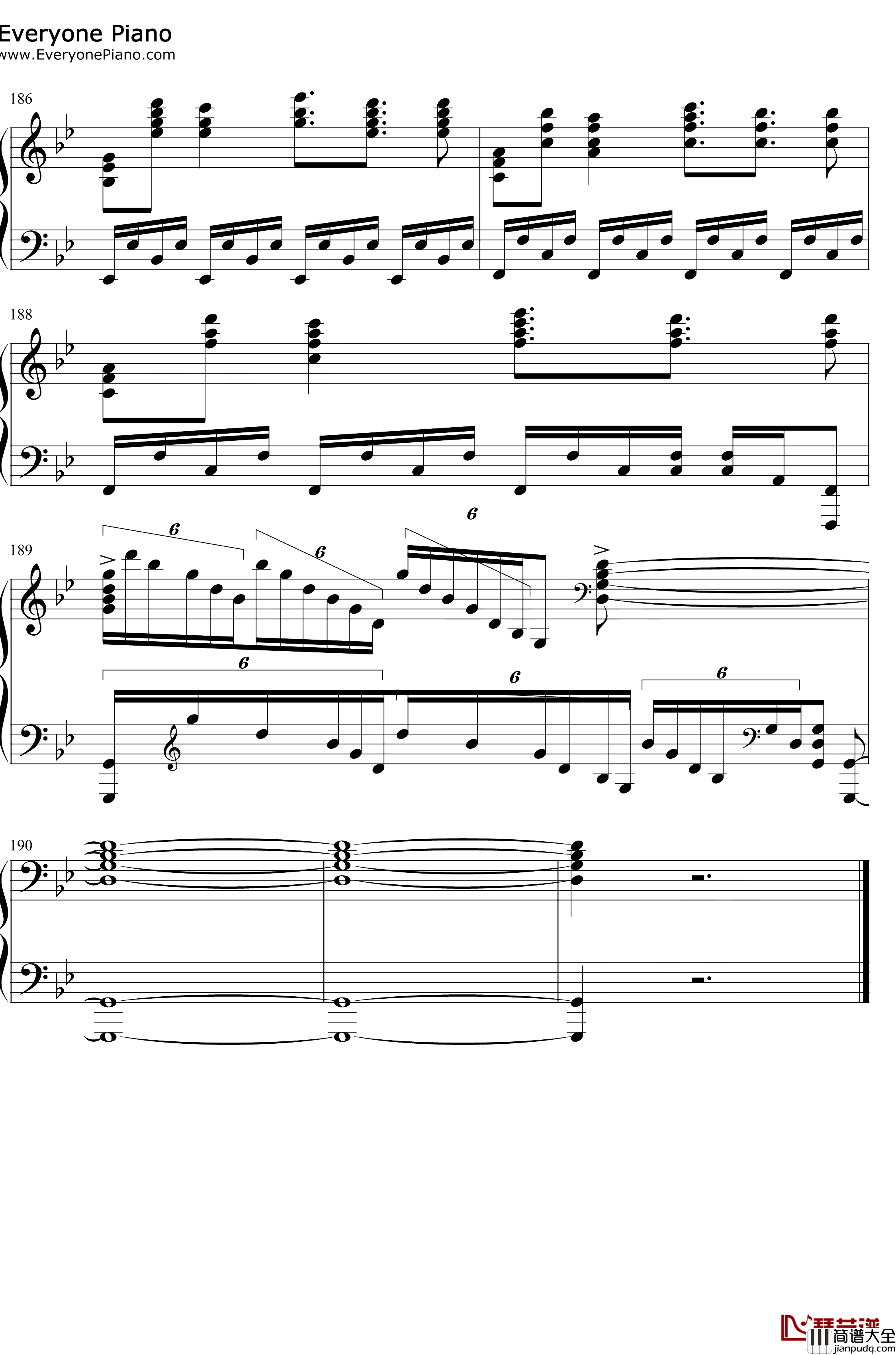 FIRE_BIRD钢琴谱_Roselia_BanGDreamOST