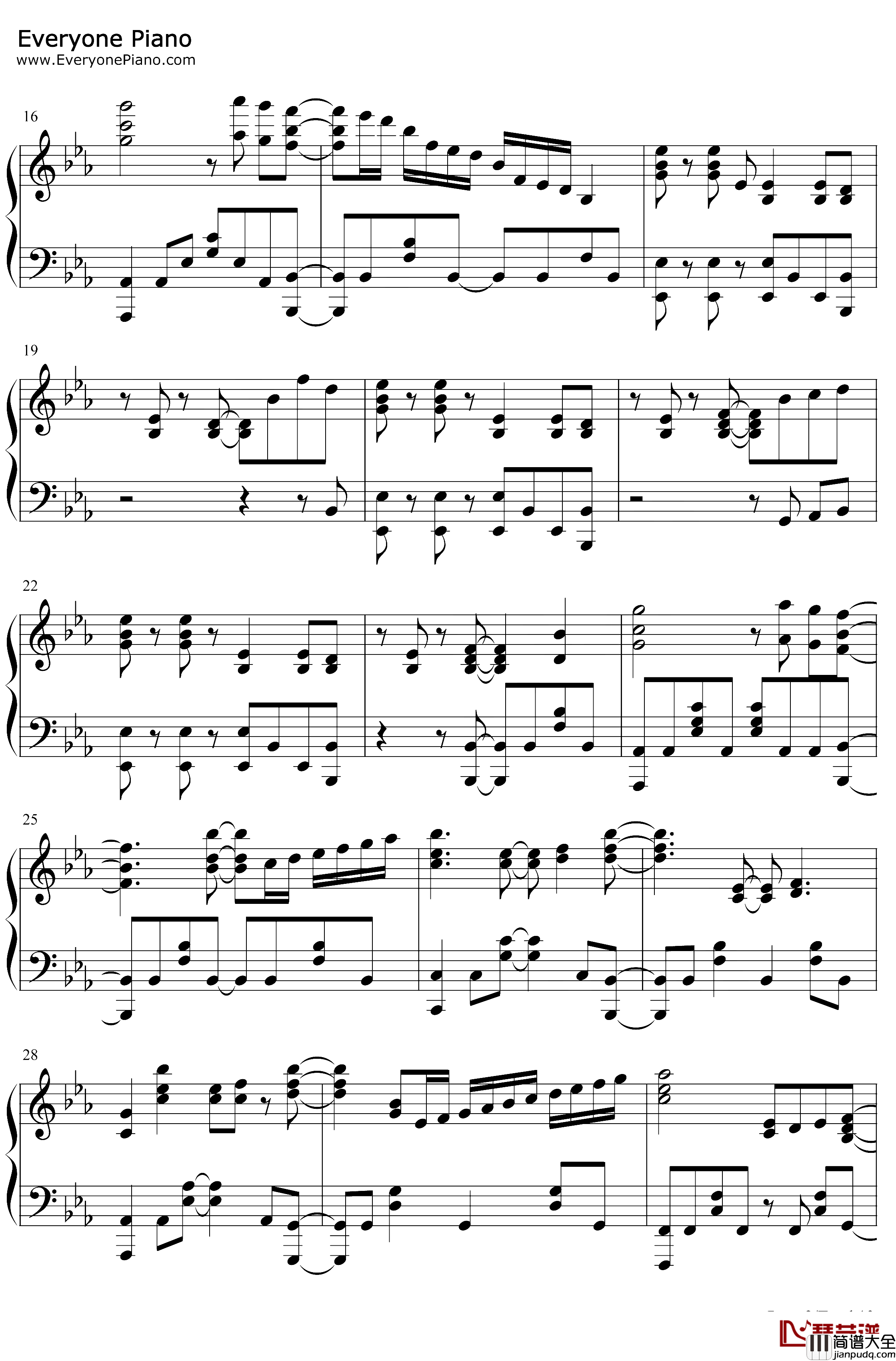 Herotoo钢琴谱_ChrissyCostanza_我的英雄学院第四季OST