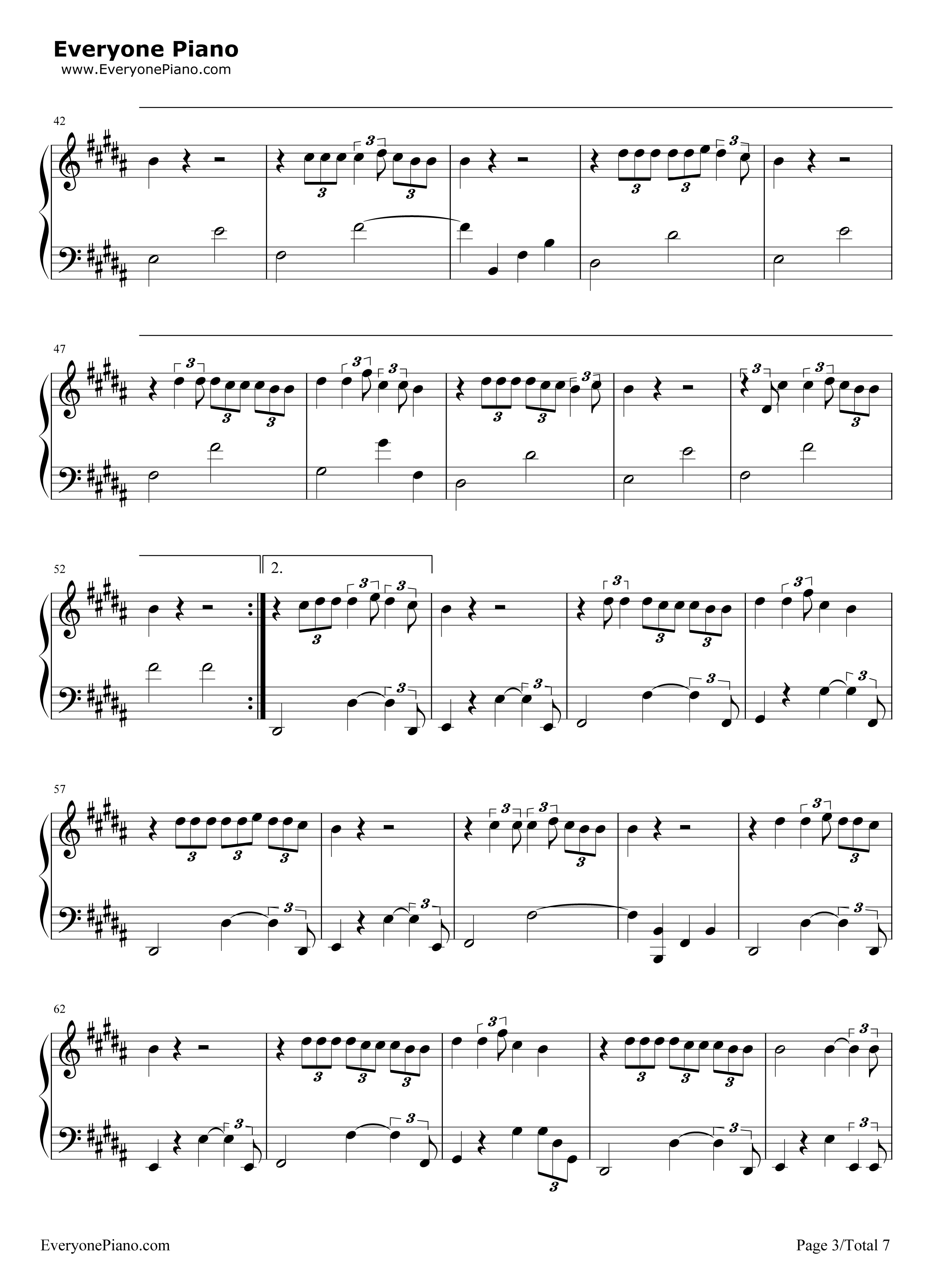 火花钢琴谱_RADWIMPS