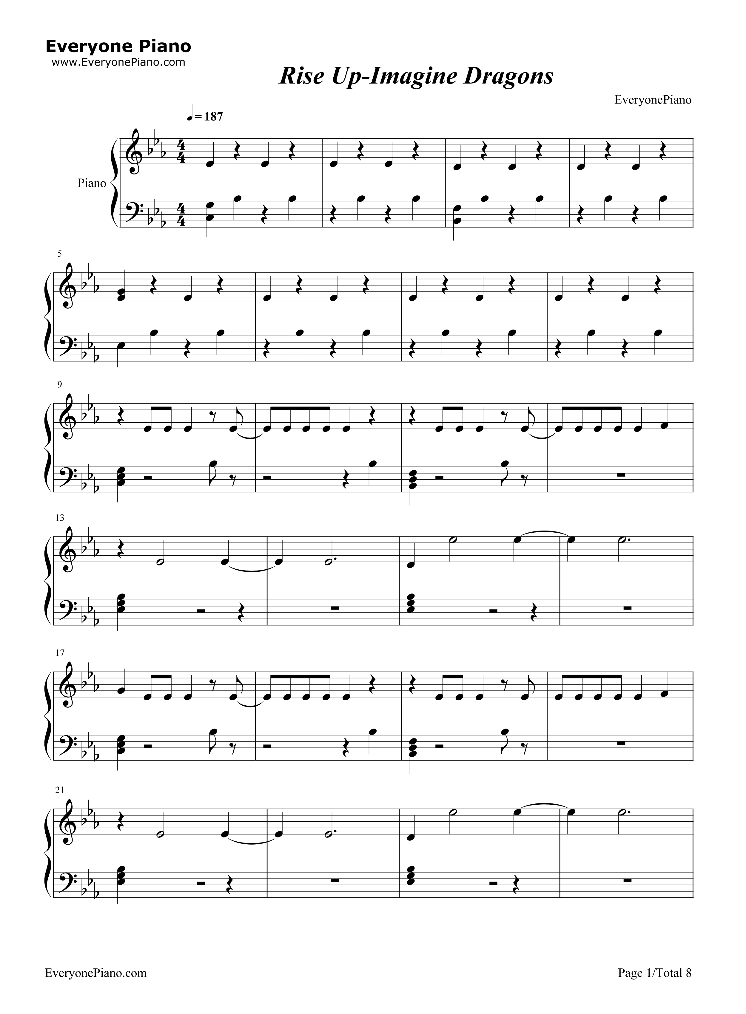 Rise_Up钢琴谱_Imagine_Dragons