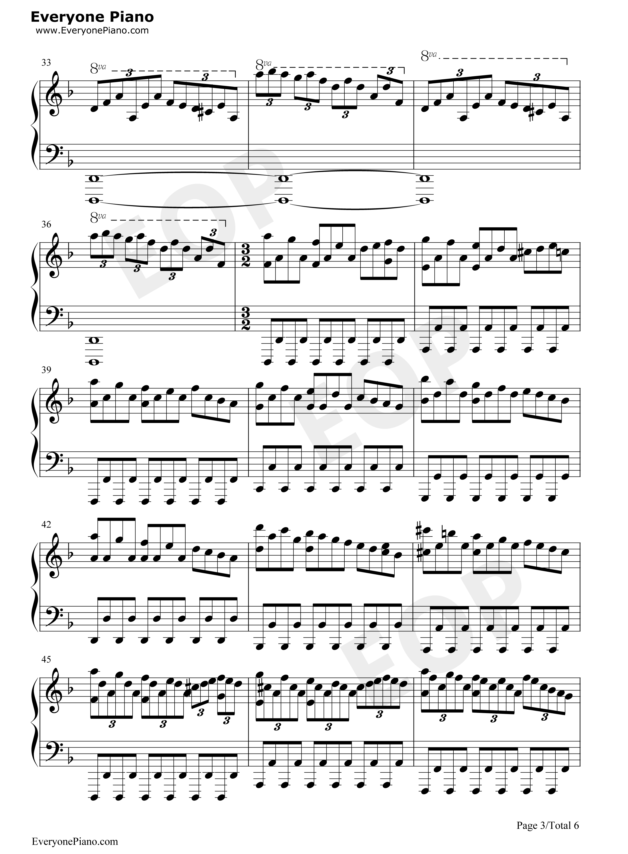亨德尔的萨拉班德（Handel's_Sarabande）钢琴谱_马克西姆_Maksim_Mrvica