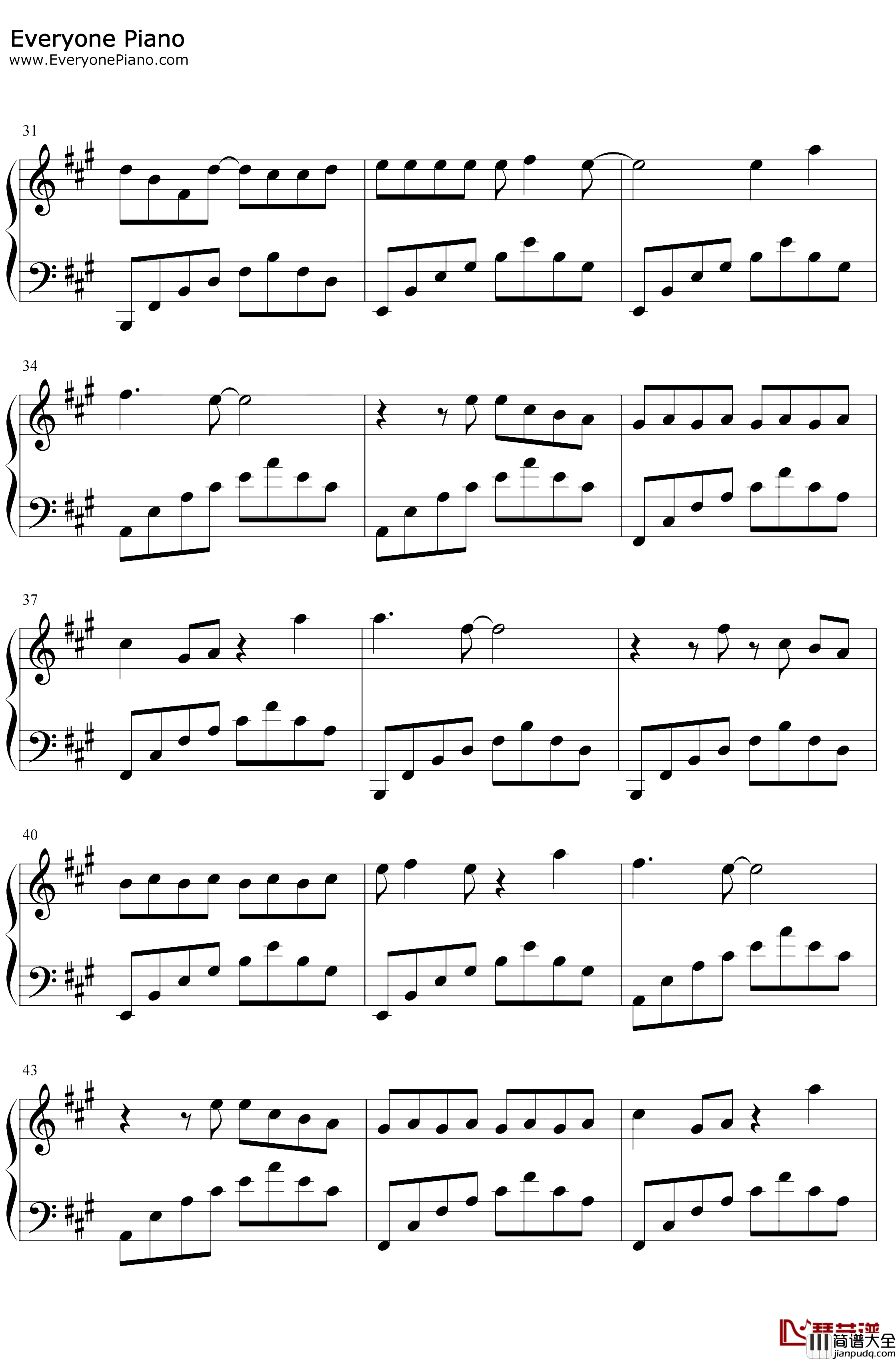 夏洛特烦恼钢琴谱_金志文_夏洛特烦恼同名主题曲