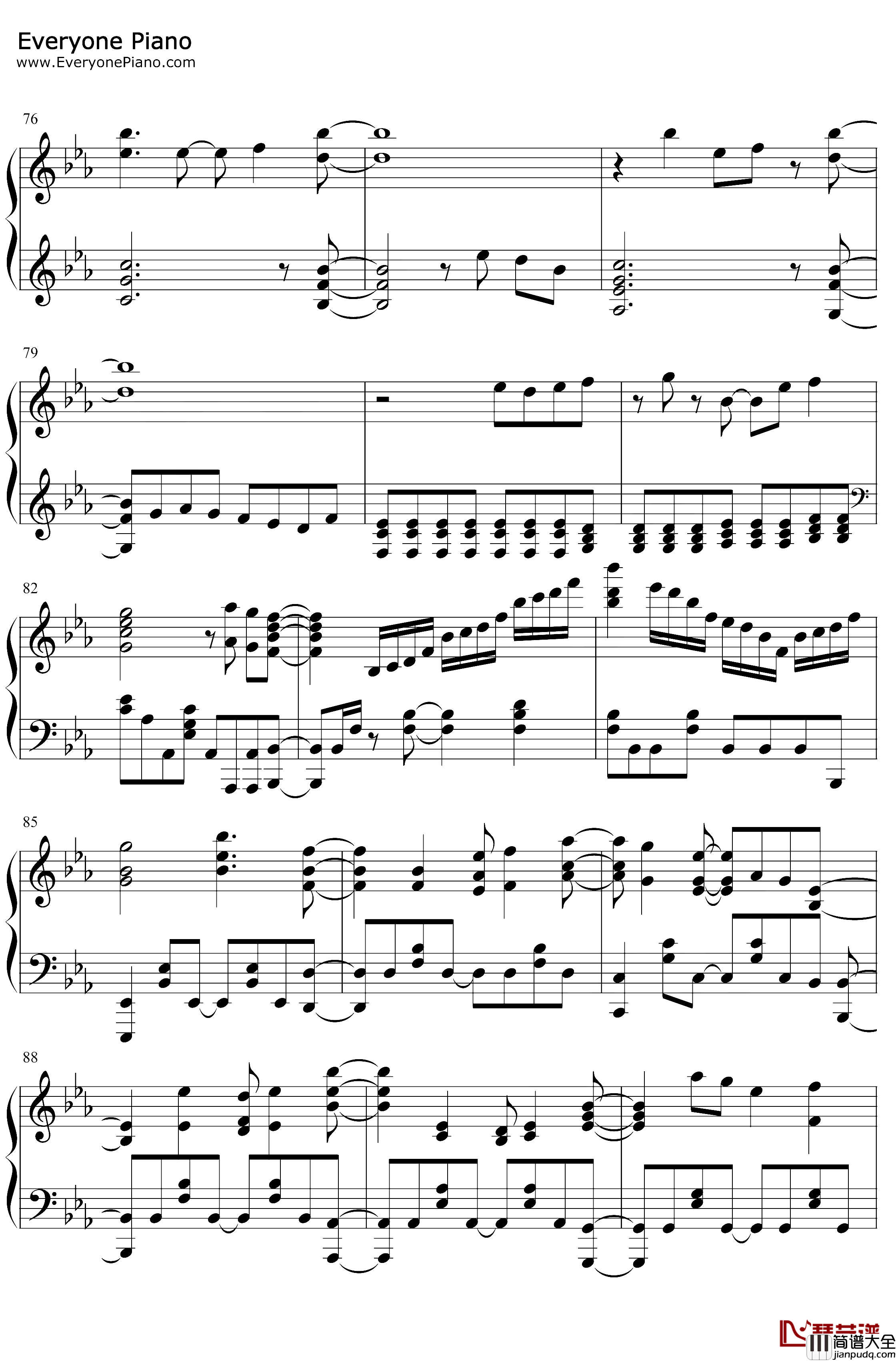 Herotoo钢琴谱_ChrissyCostanza_我的英雄学院第四季OST