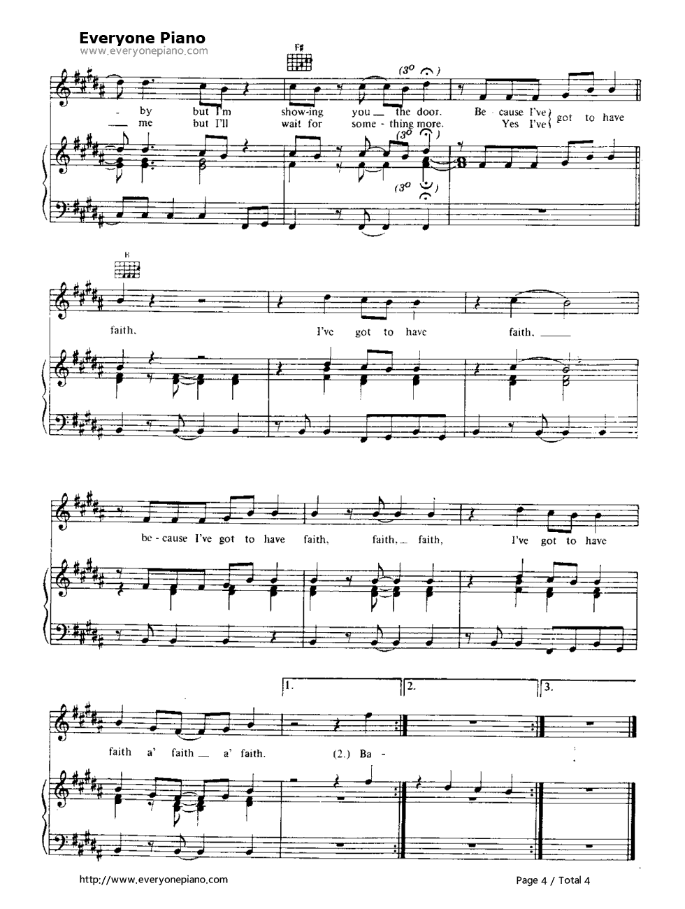 Faith钢琴谱_George_Michael___乔治·迈克尔