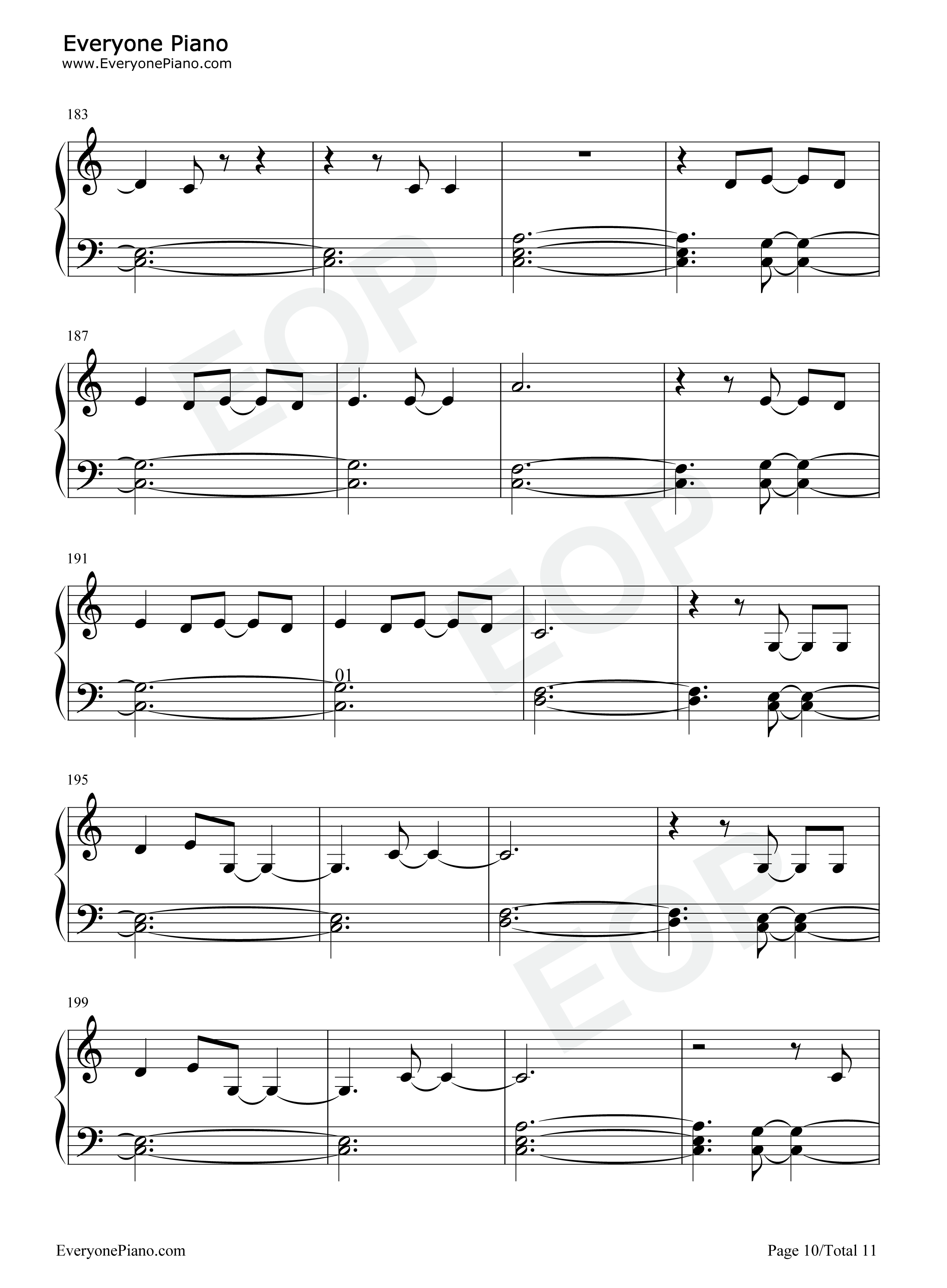 The_1钢琴谱_Taylor_Swift