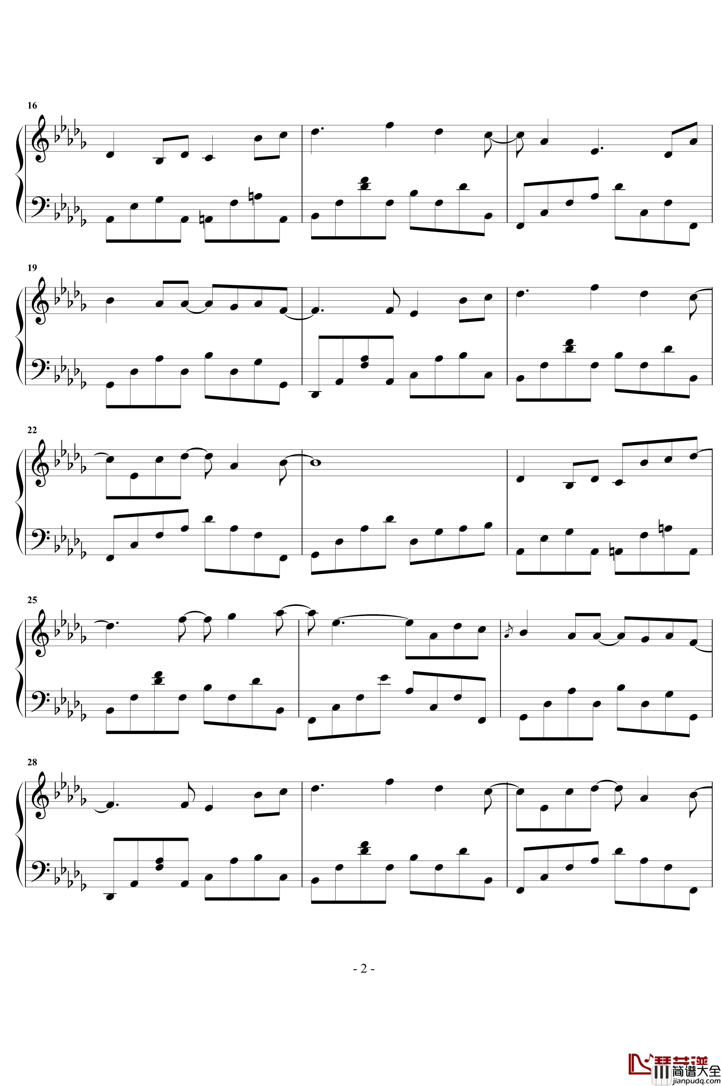 约定钢琴谱_Yiruma