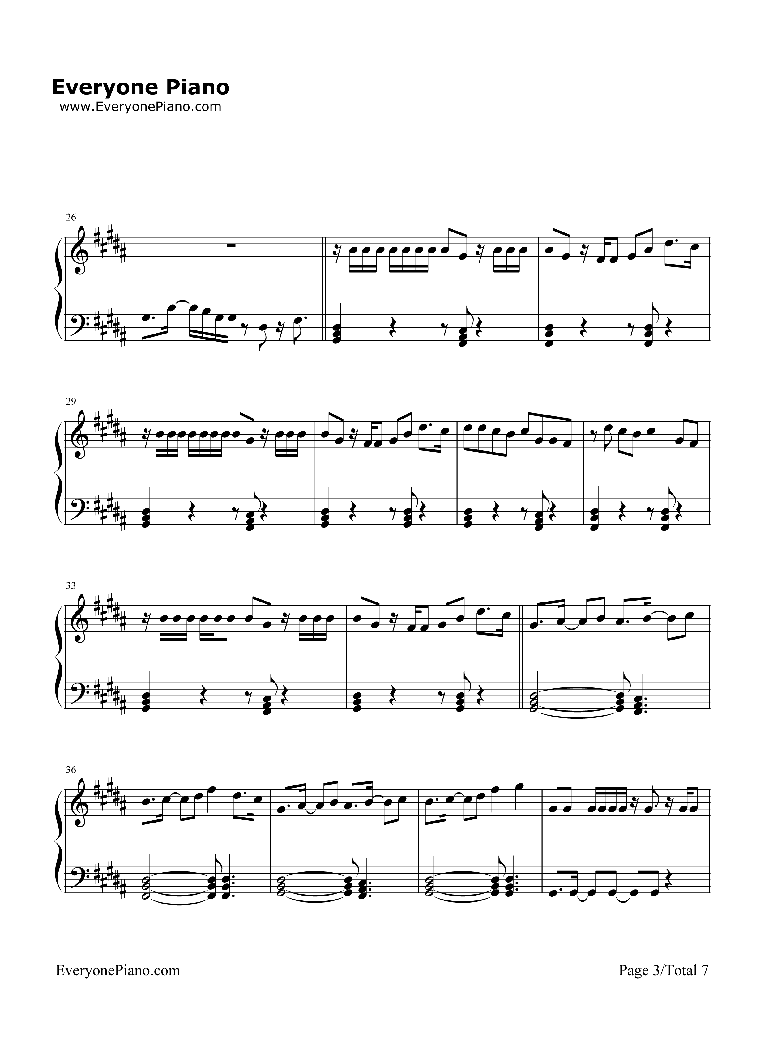Problem钢琴谱_Ariana_Grande
