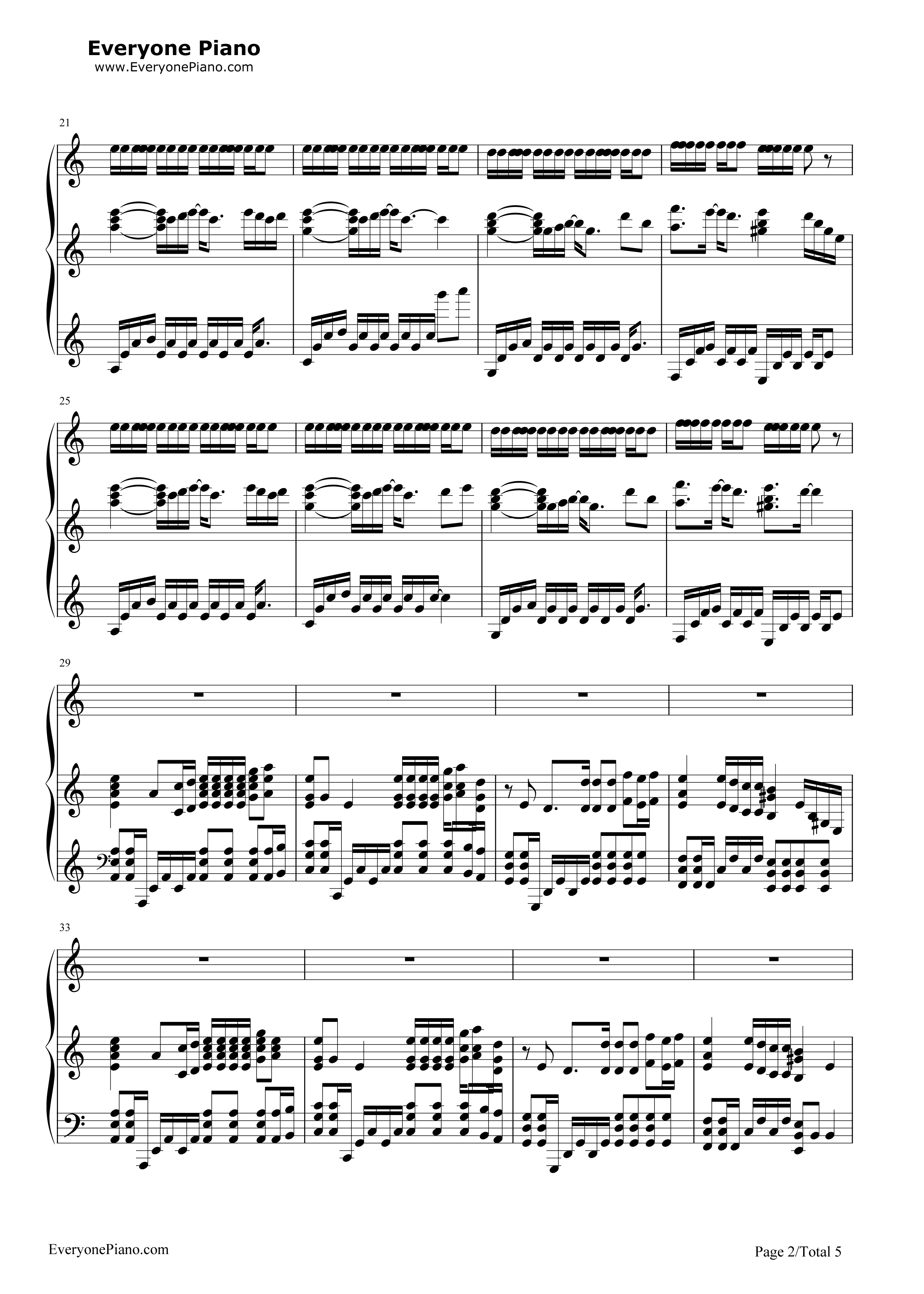 Dead_and_Gone钢琴谱_T.I._&_Justin_Timberlake