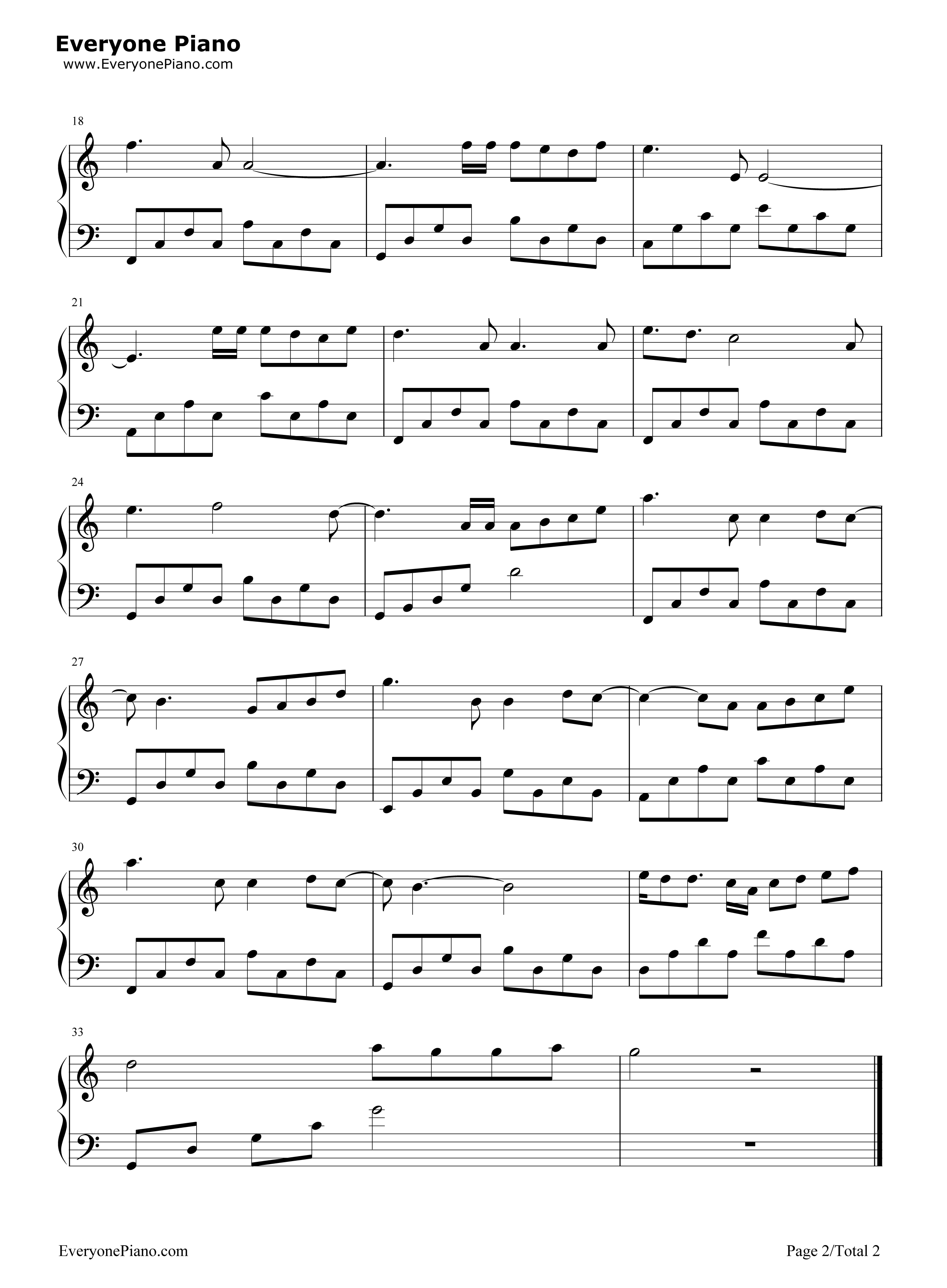 Cry_On_My_Shoulder钢琴谱_Guns_N'_Roses