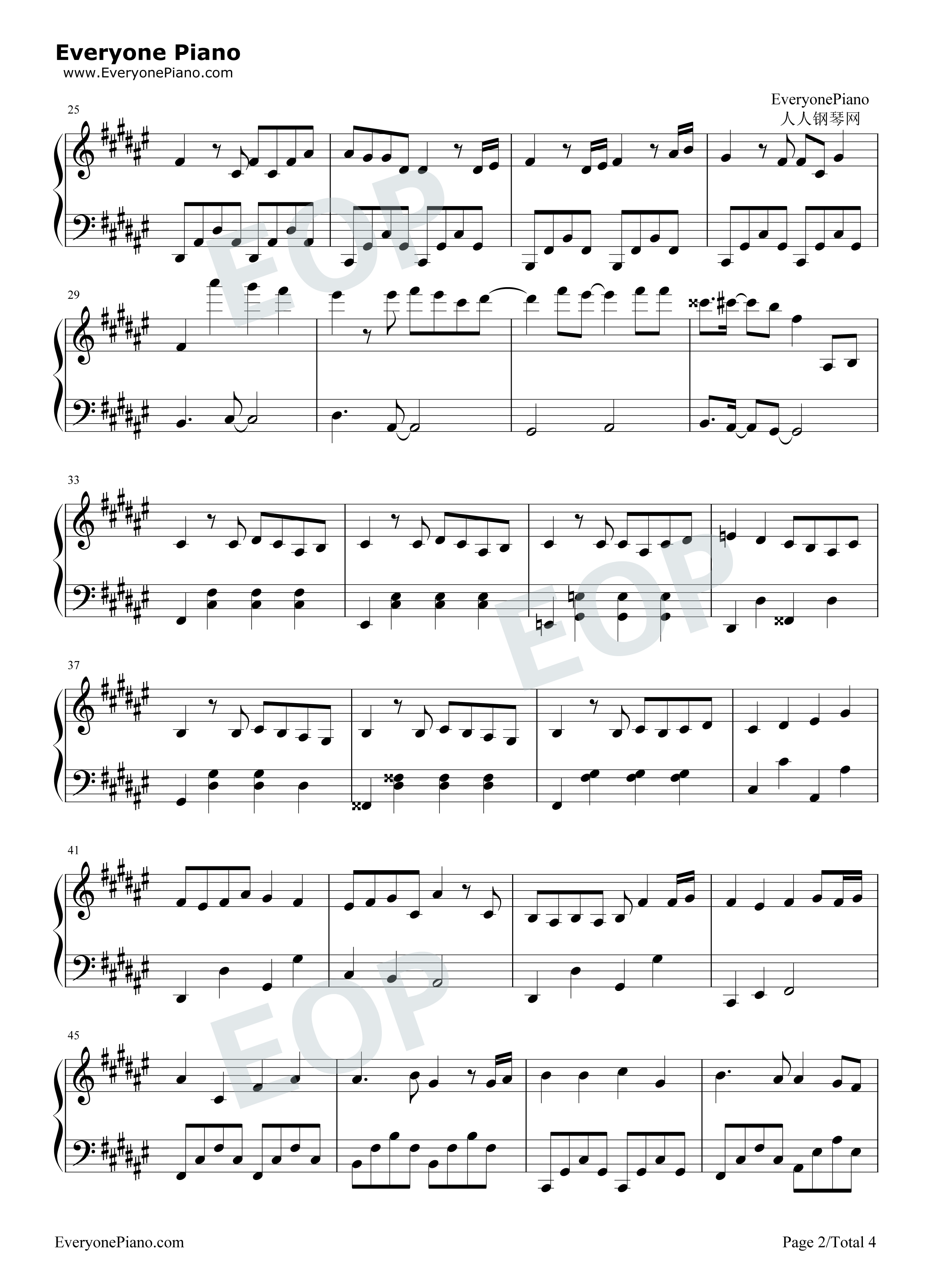 アイノカタチ钢琴谱_MISIA_HIDE