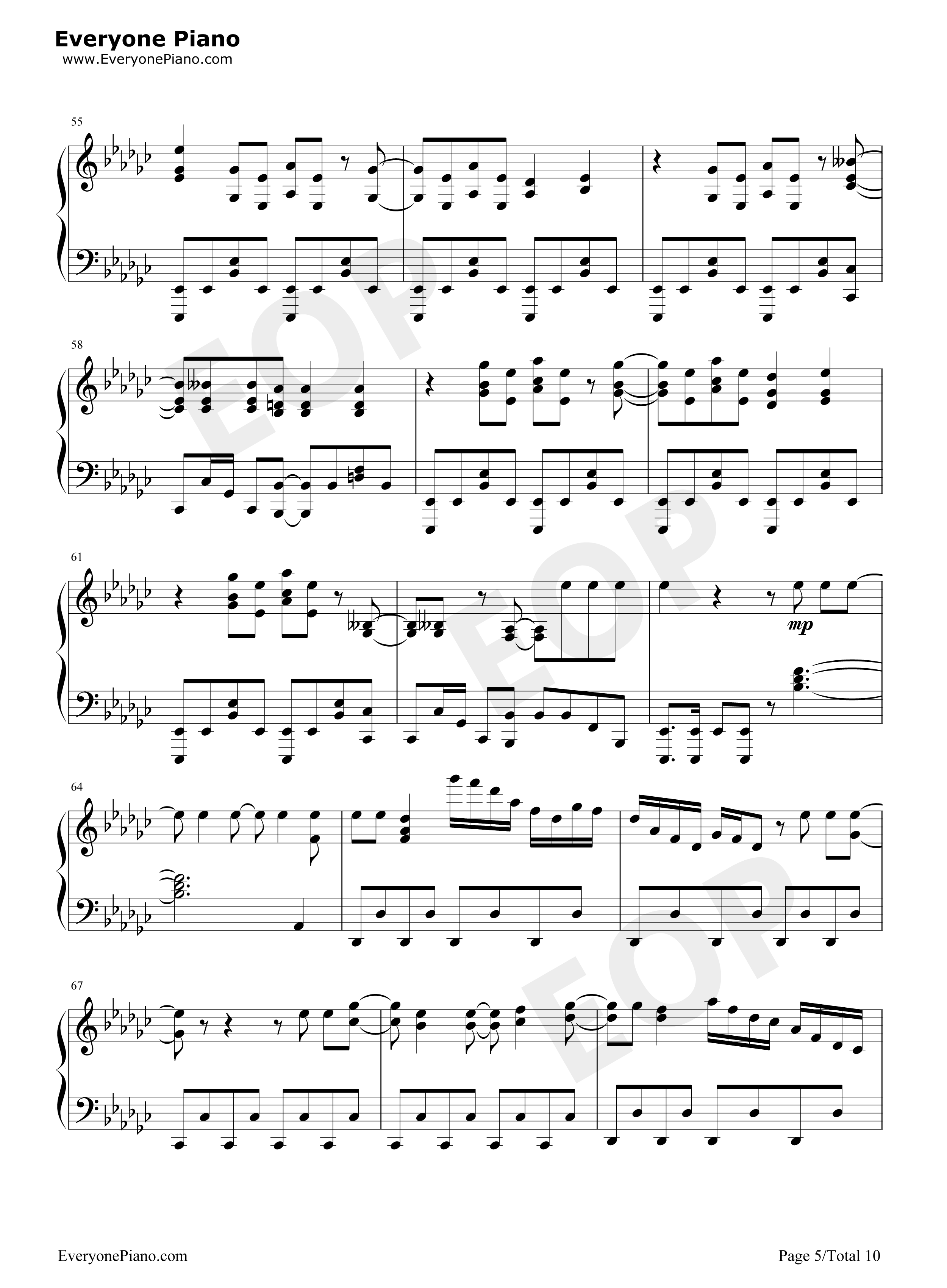 99.9钢琴谱_MOB_CHOIR_sajou_no_hana