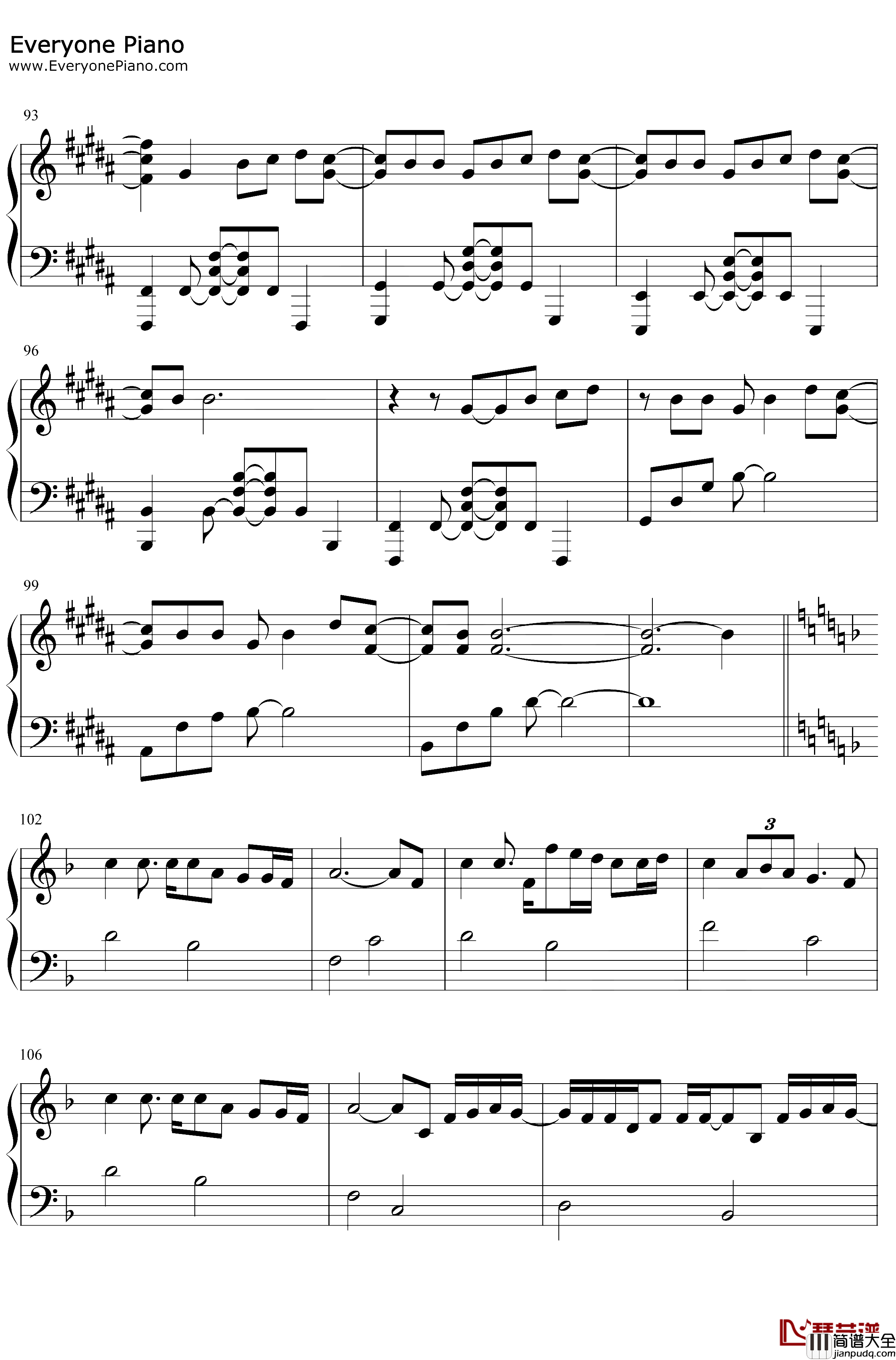 你的名字歌曲合集钢琴谱_Radwimps_钢琴谱:你的名字歌曲合集