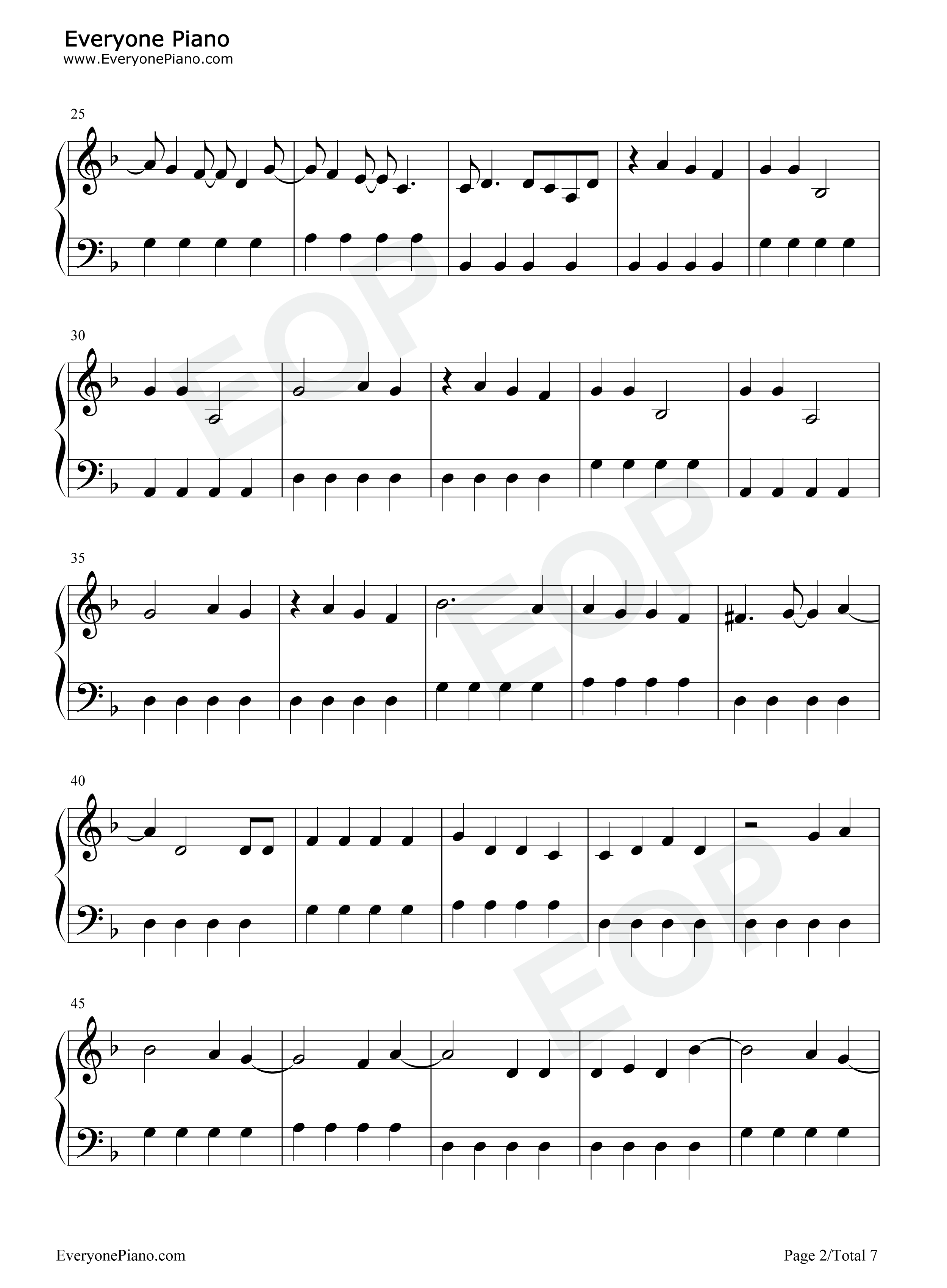 The_Other_Side钢琴谱_SZA_Justin_Timberlake