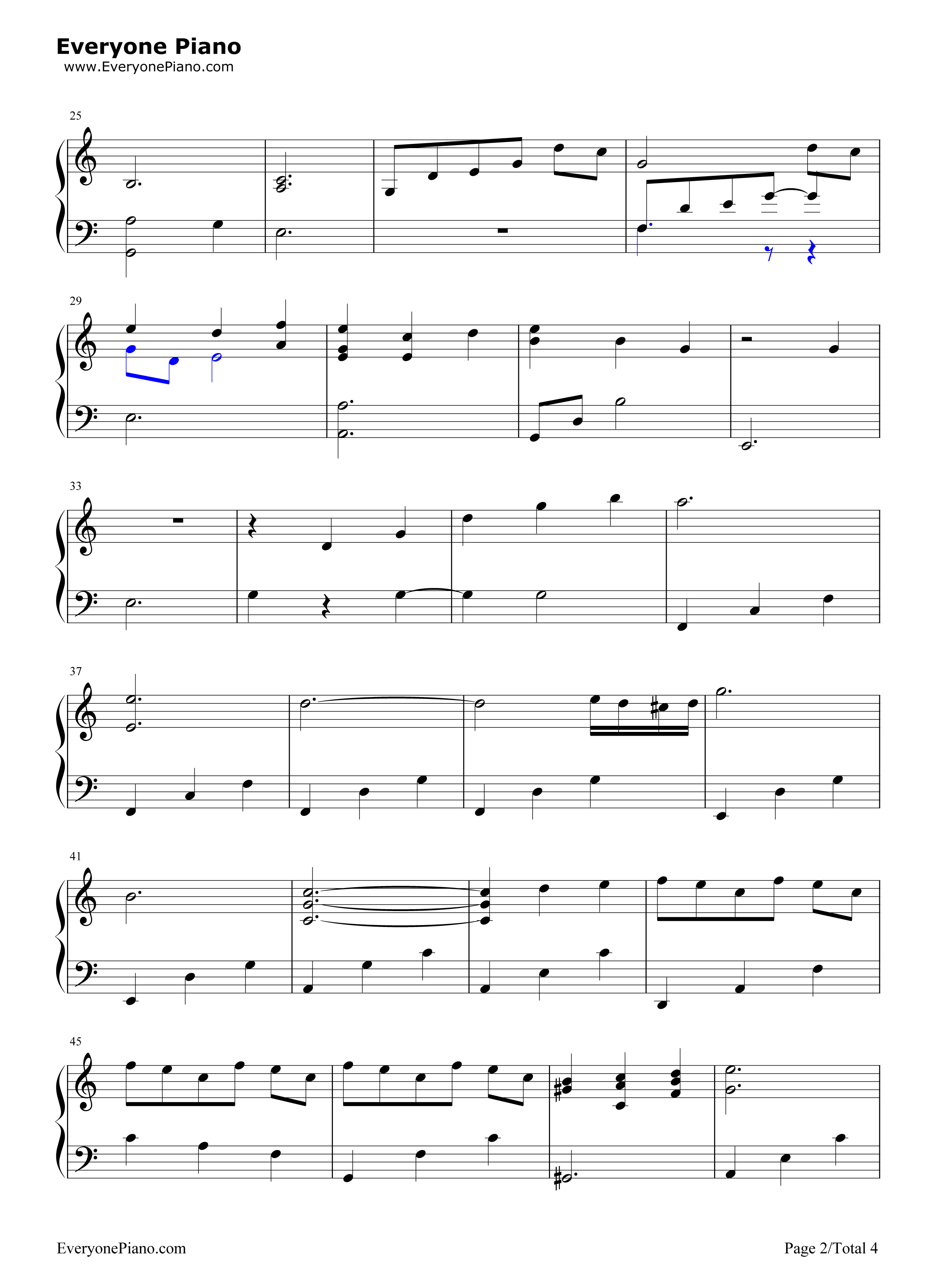 私の嘘_PianoSolo钢琴谱_横山克