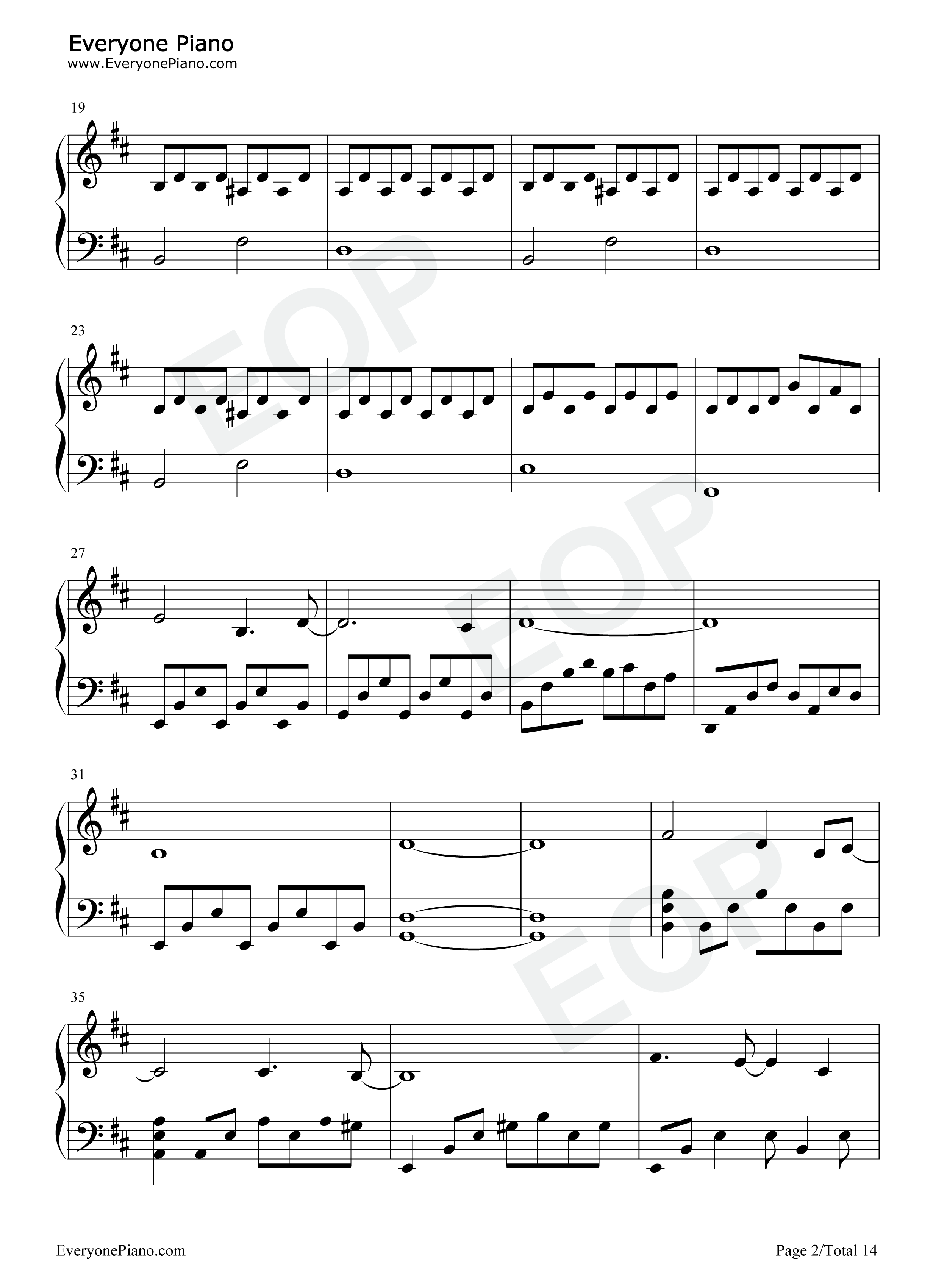 Far_From_Heaven钢琴谱_Evanescence