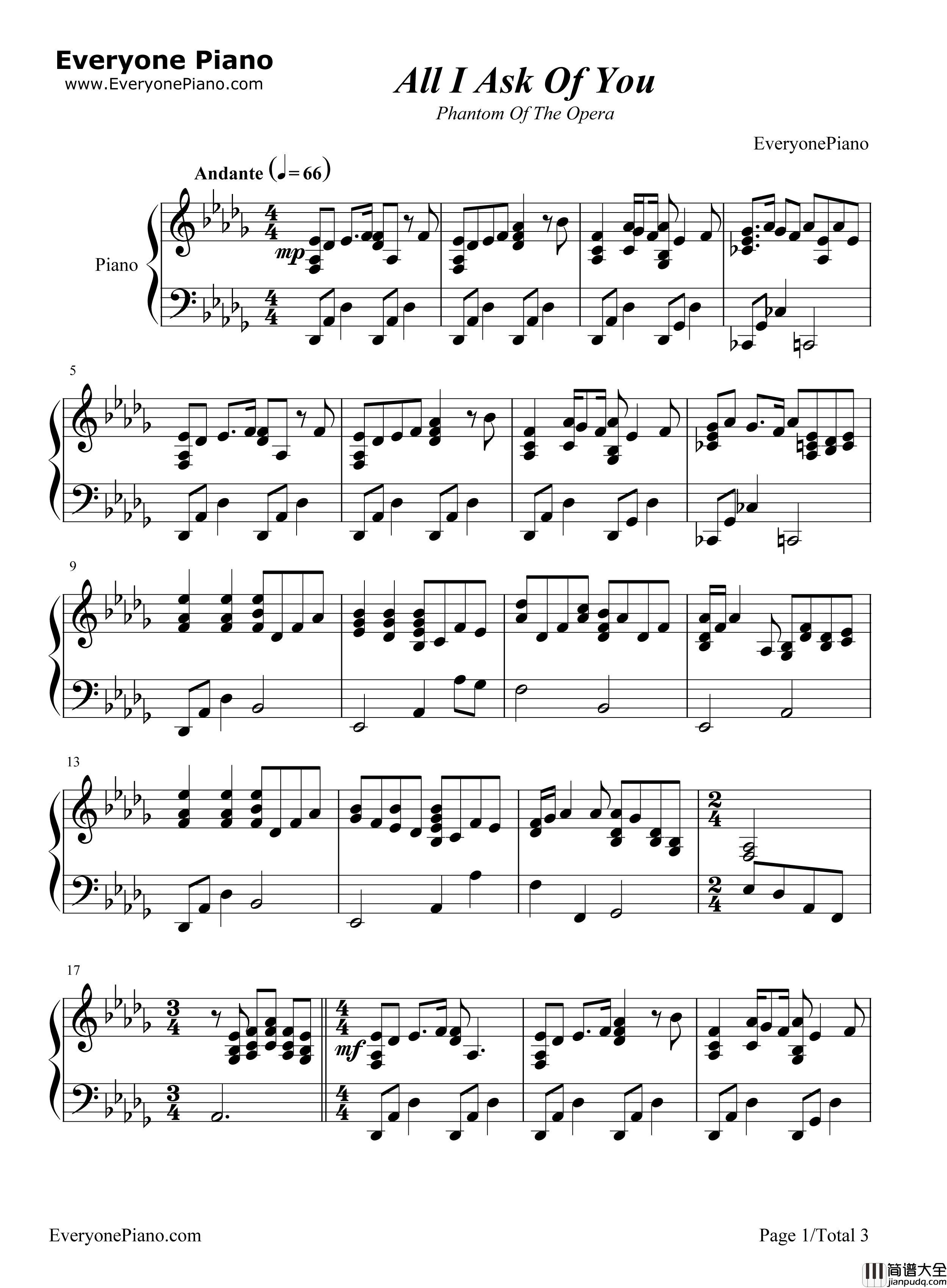 All_I_Ask_of_You钢琴谱_Andrew_Lloyd_Webber