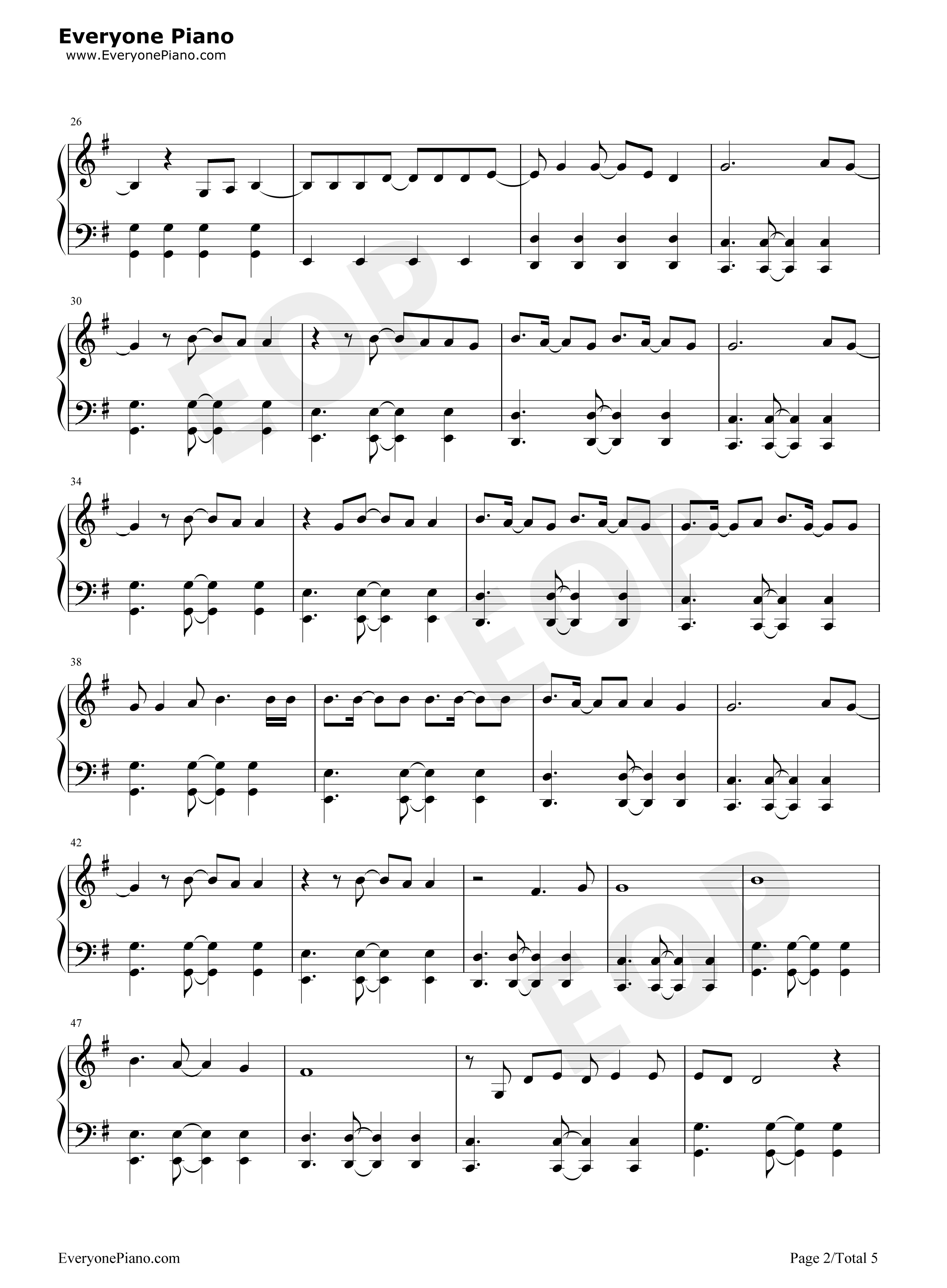 Love_Wins钢琴谱_Carrie_Underwood