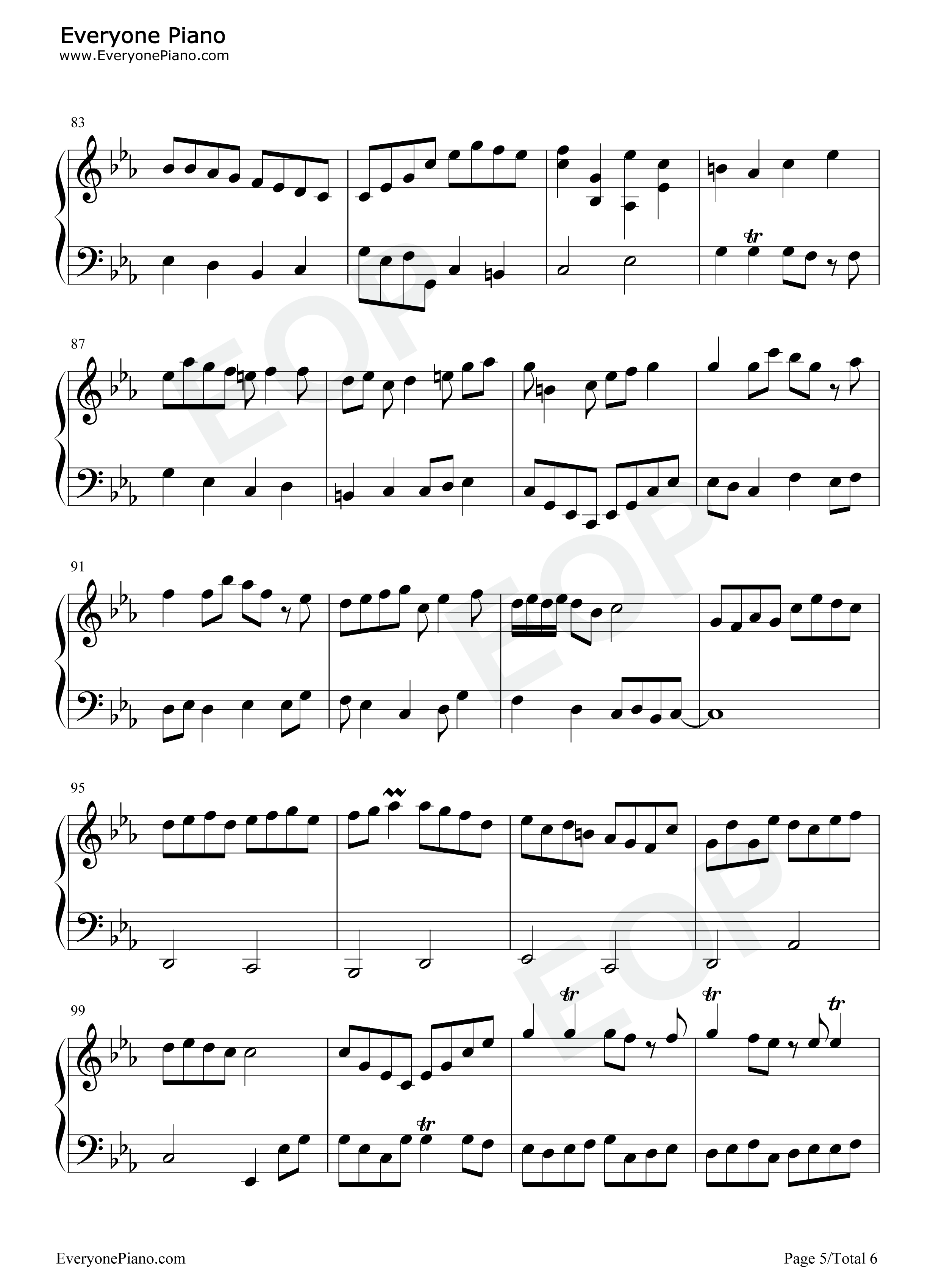 巴赫の幻想曲钢琴谱_IDW哒